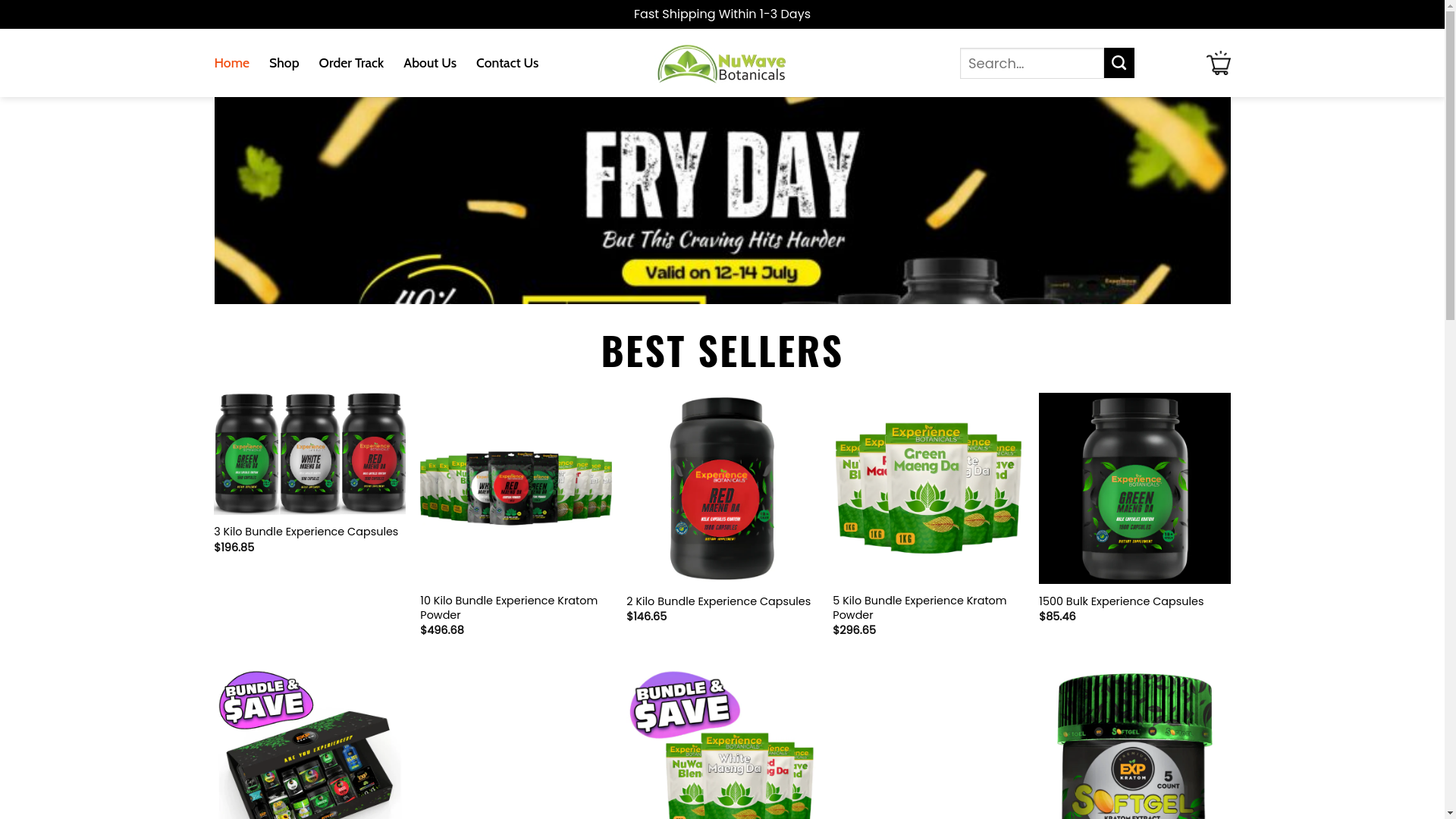 website screenshot of https://elitenuwavebotanicals.shop/