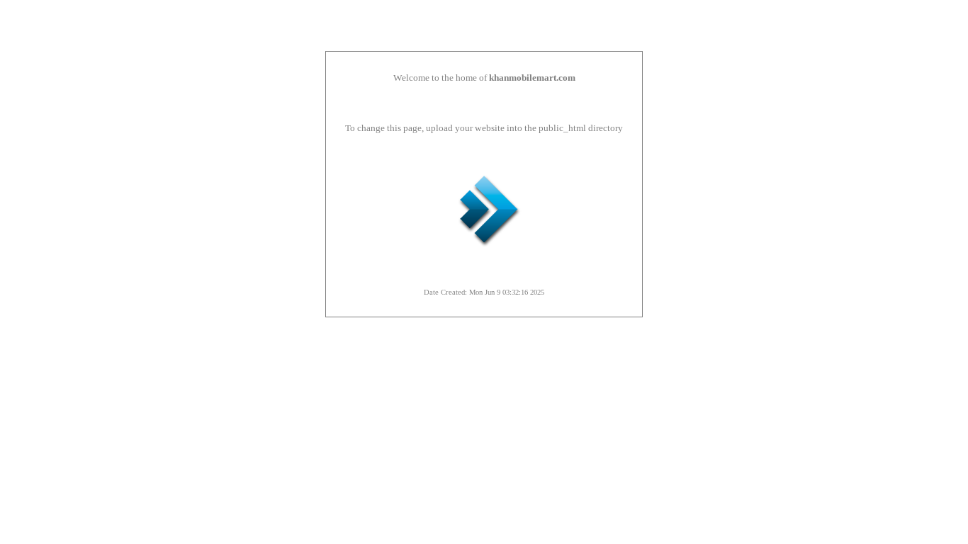 website screenshot of https://khanmobilemart.com/