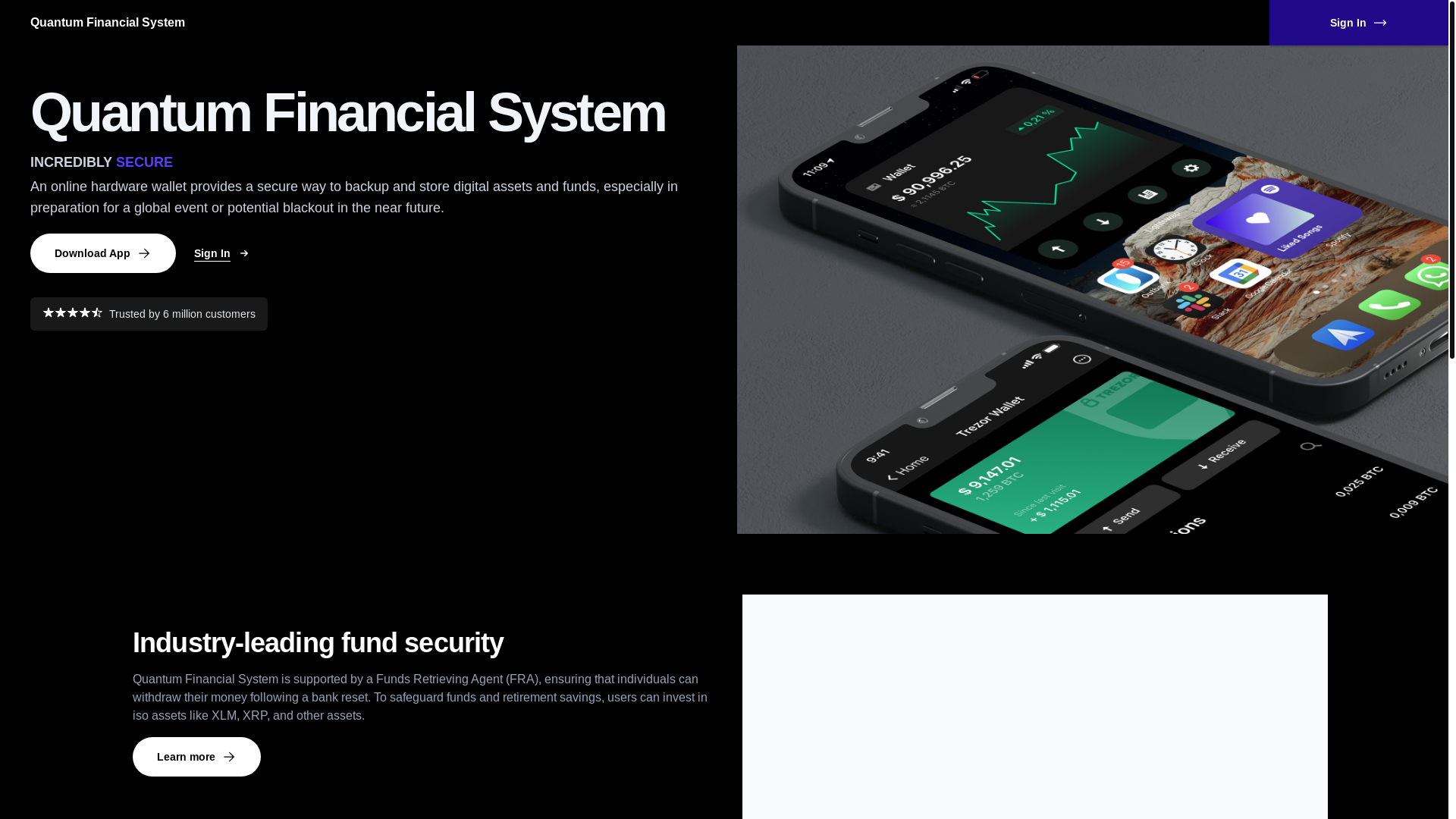 website screenshot of https://qfsassetsbackup.ltd/