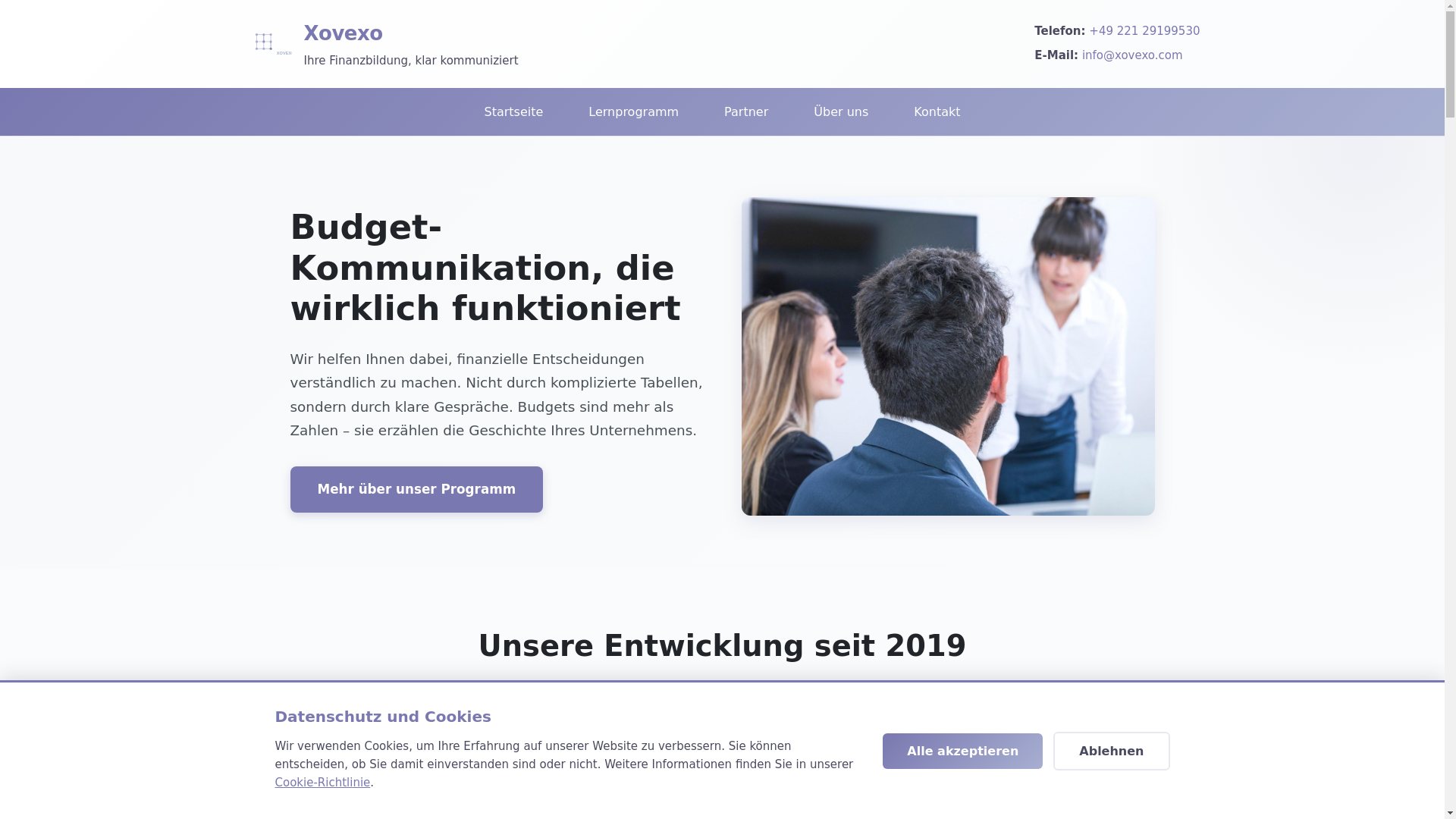 website screenshot of https://xovexo.xyz/