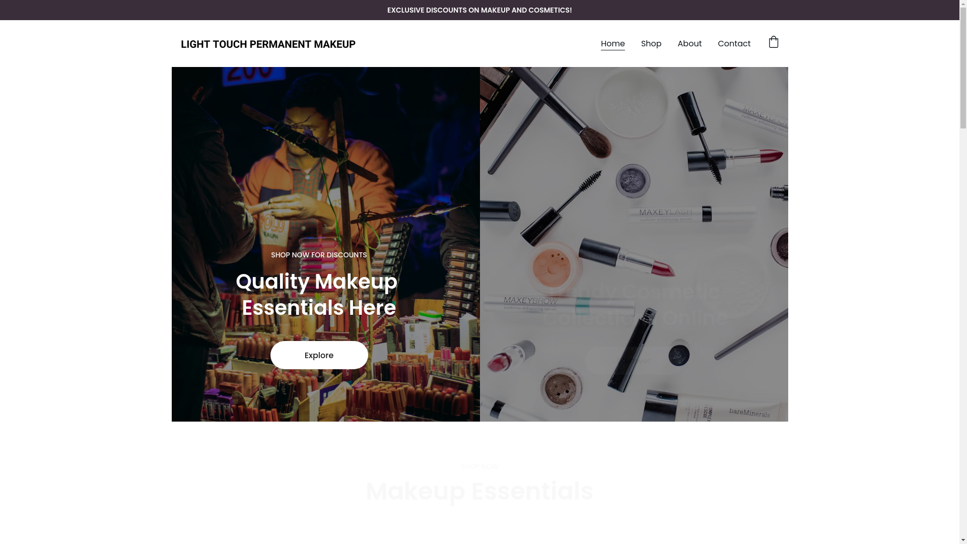 website screenshot of https://lighttouch-permanentmakeup.com/