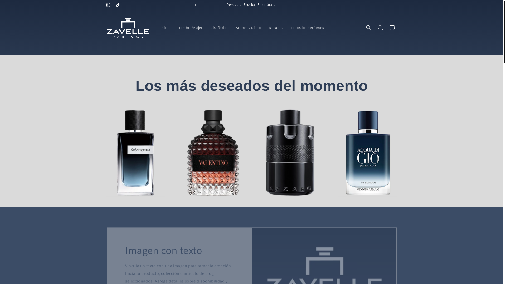 website screenshot of https://zavelleparfums.com/