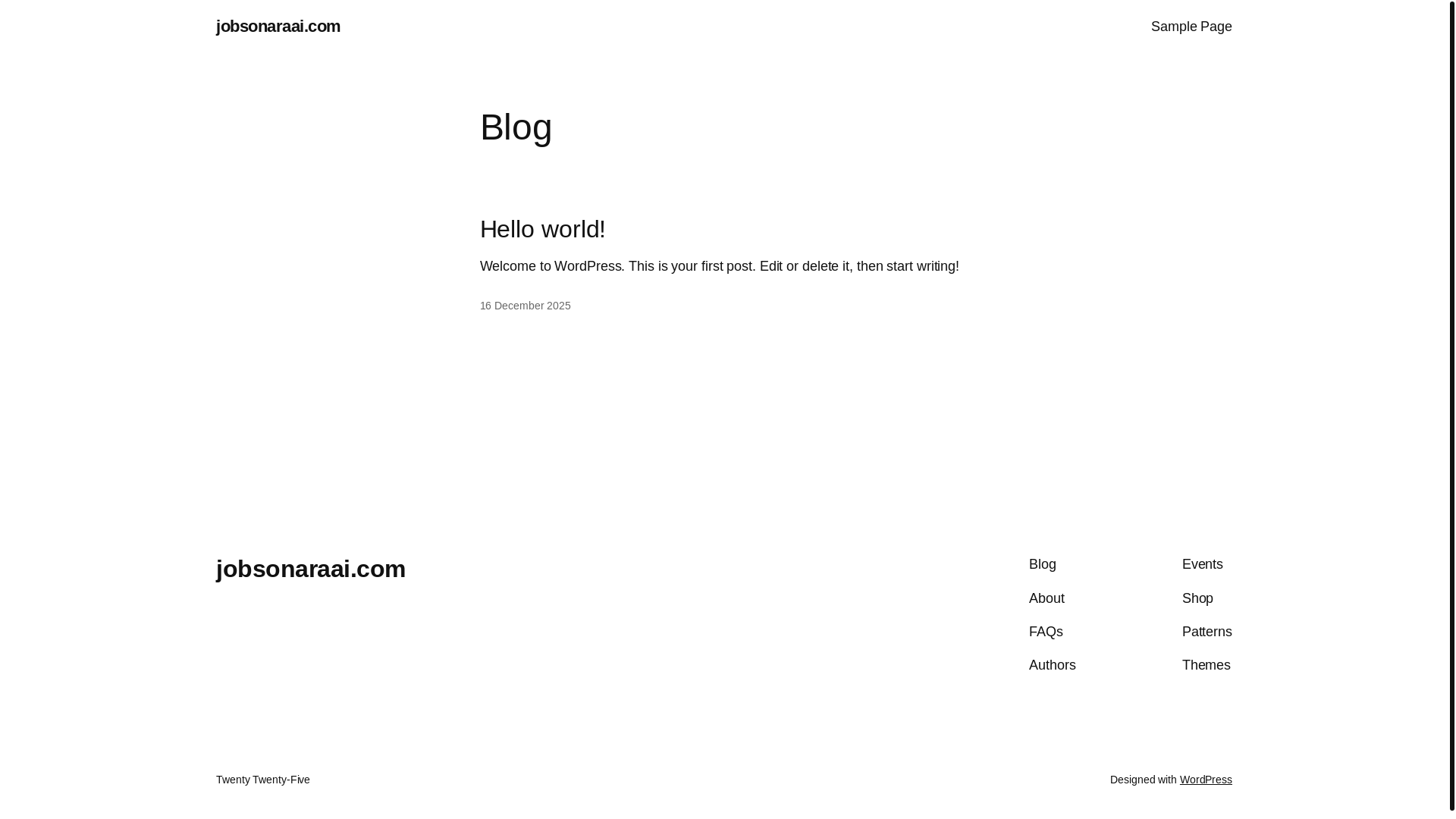 website screenshot of https://aisonarajobs.com/