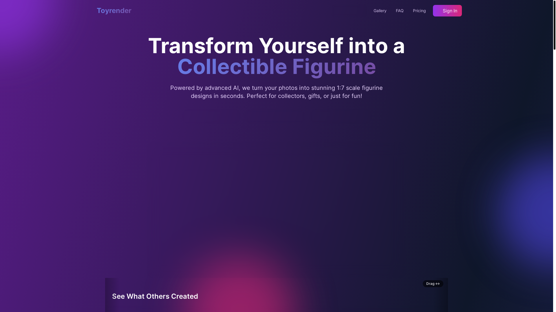 website screenshot of https://toyrender.com/