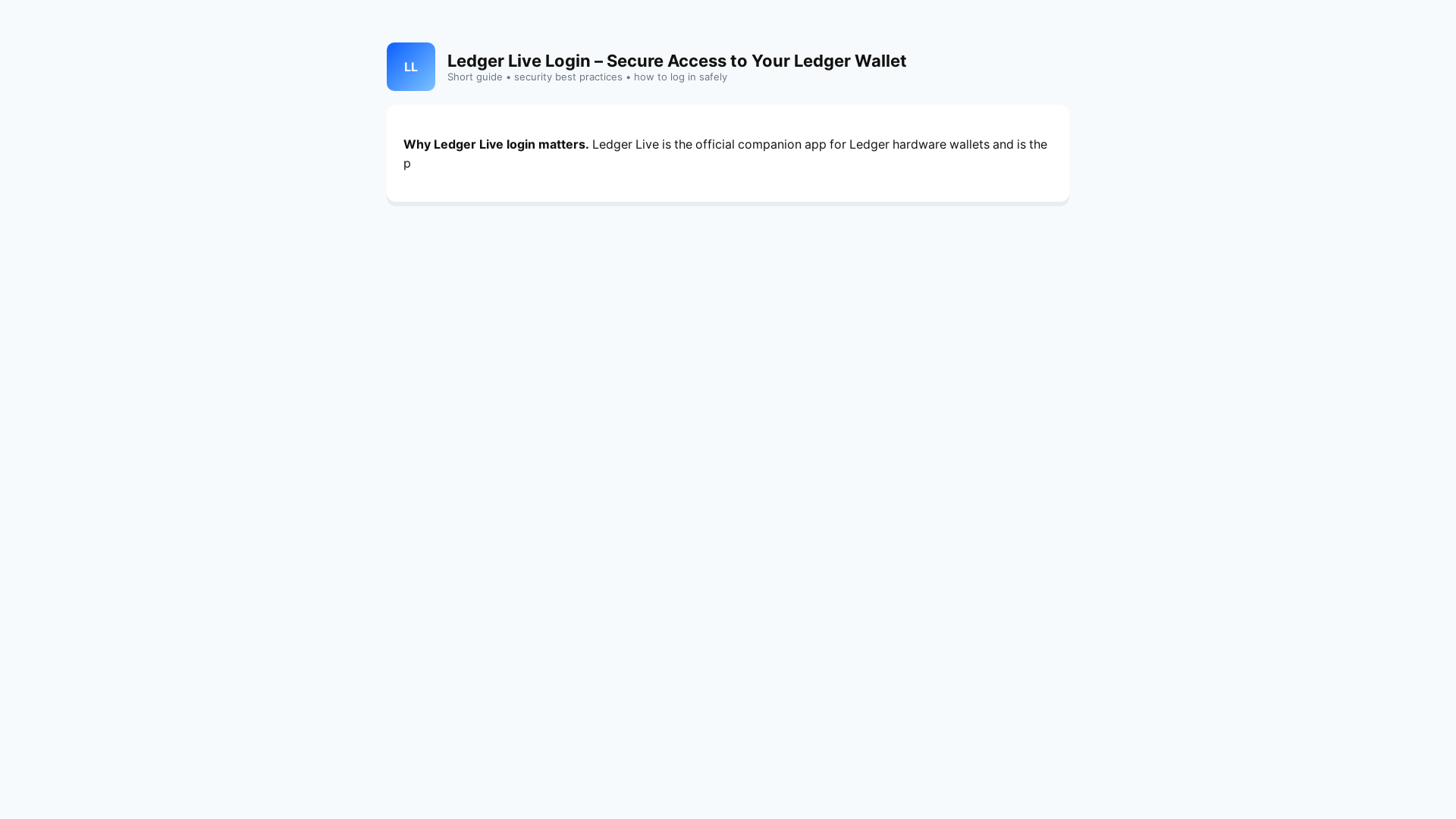 website screenshot of https://ledgger--live-cdf.pages.dev/