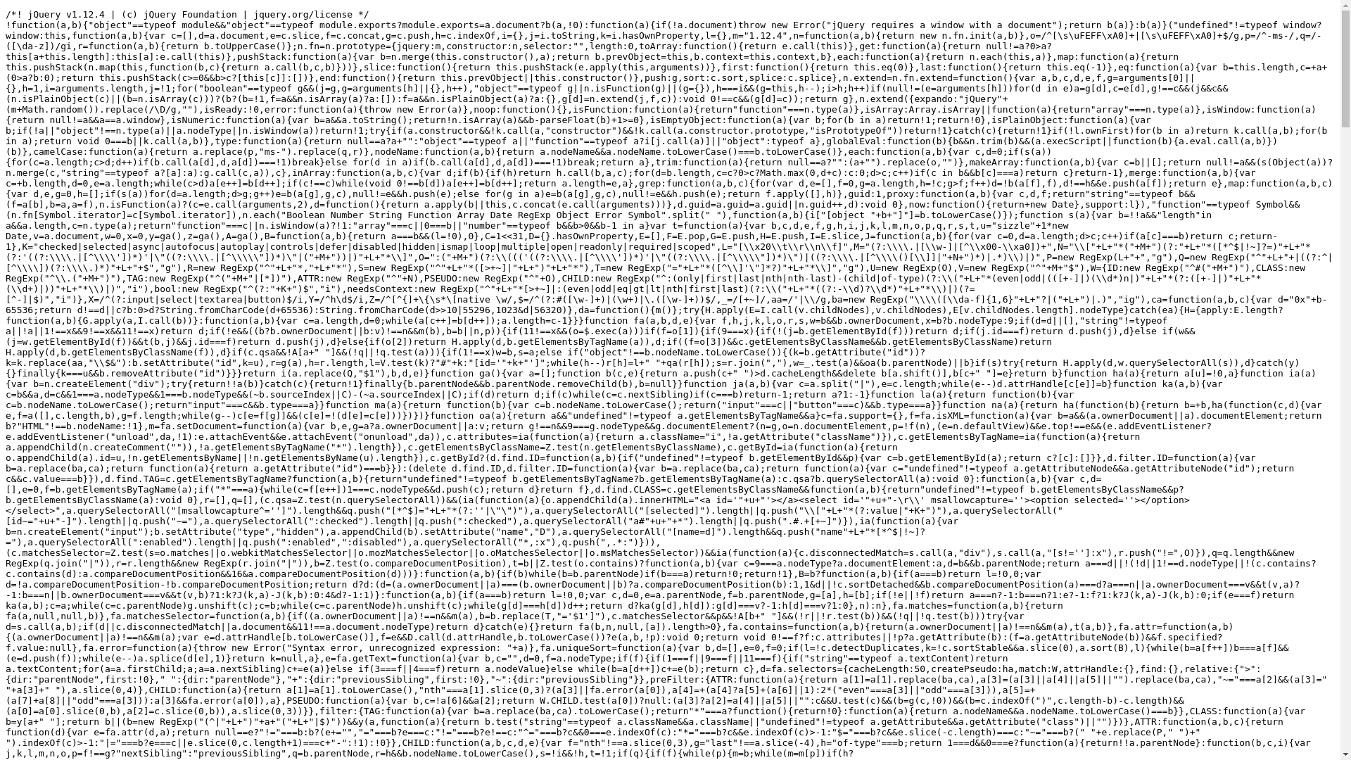 website screenshot of https://storage2.perfectcdn.com/libs/jquery/1.12.4/jquery.min.js