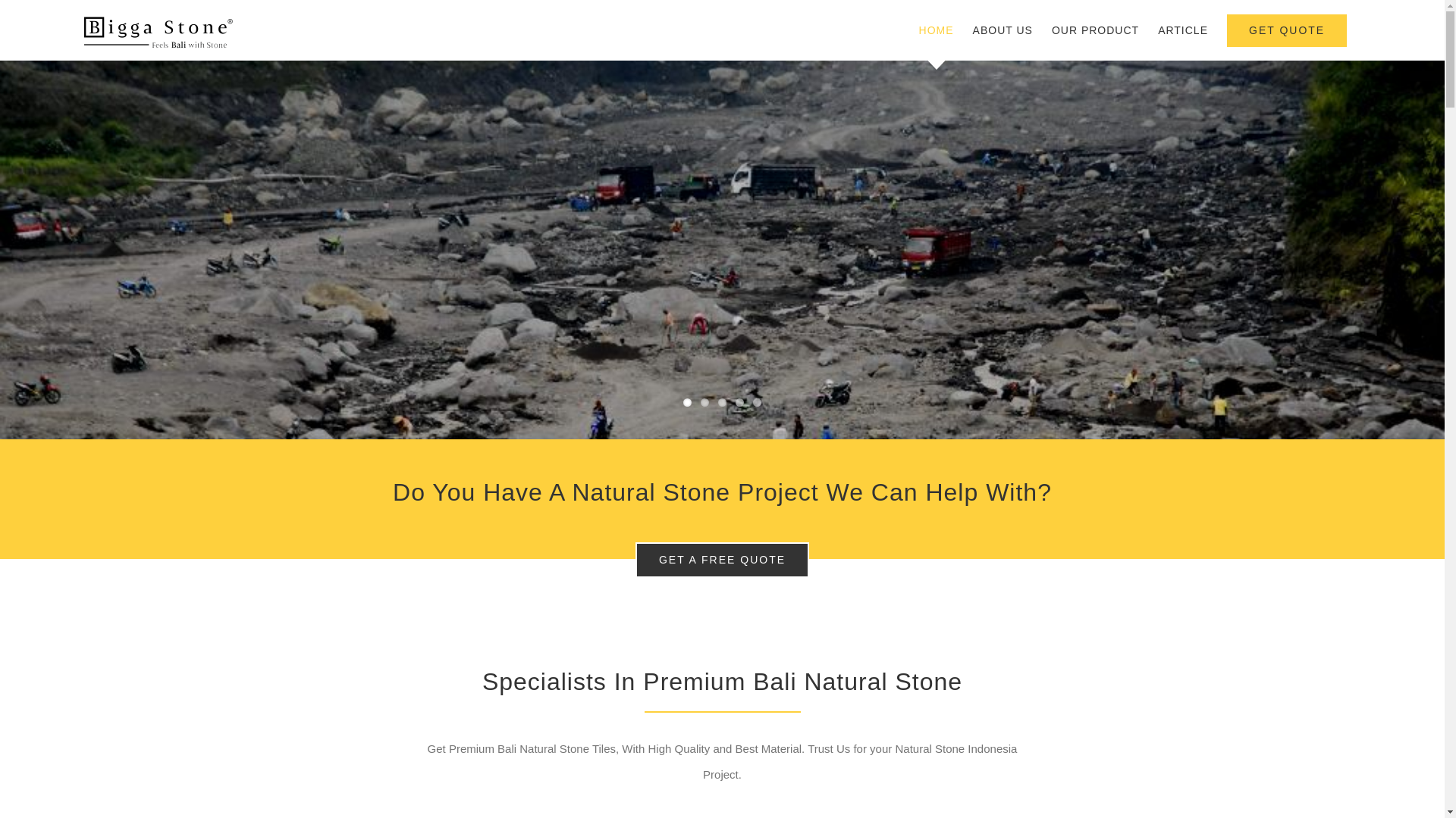 website screenshot of https://www.biggastone.com/