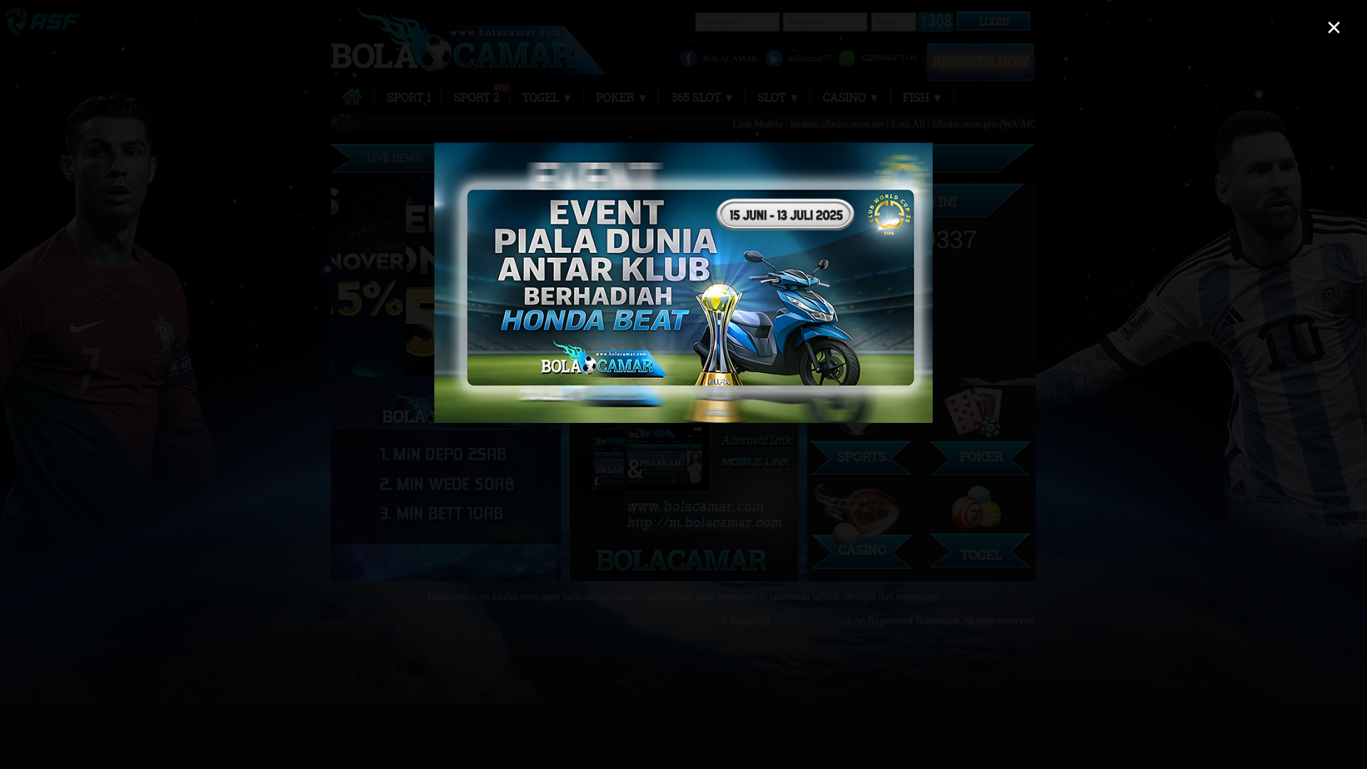 website screenshot of https://masukcamar.online/