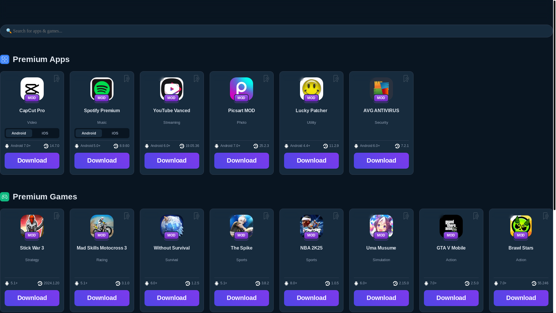 website screenshot of https://nexatools.online/