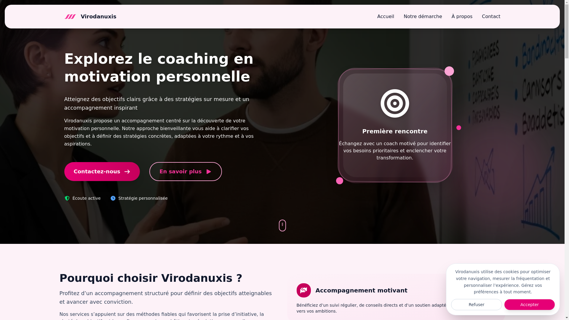 website screenshot of https://virodanuxis.sbs/