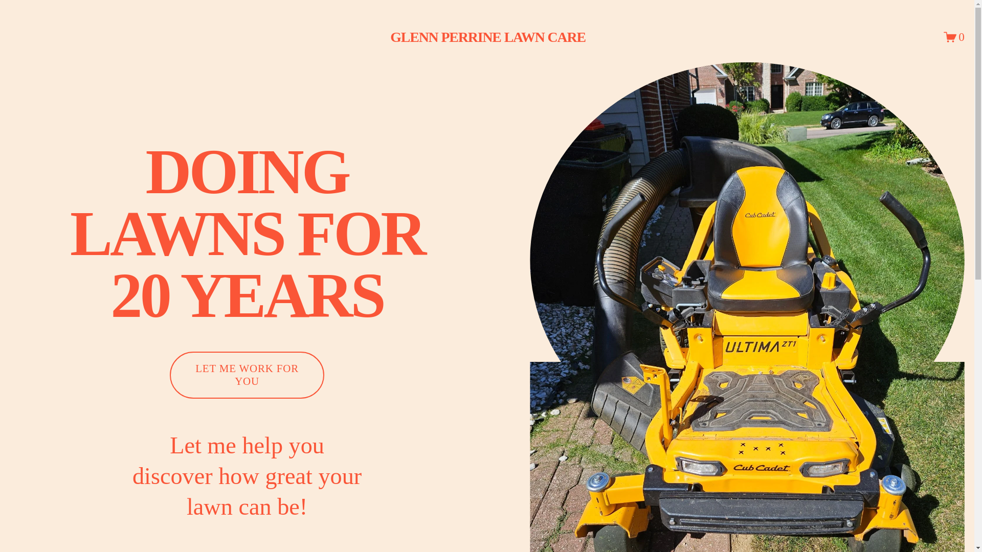 website screenshot of https://glennperrinelawncare.com/