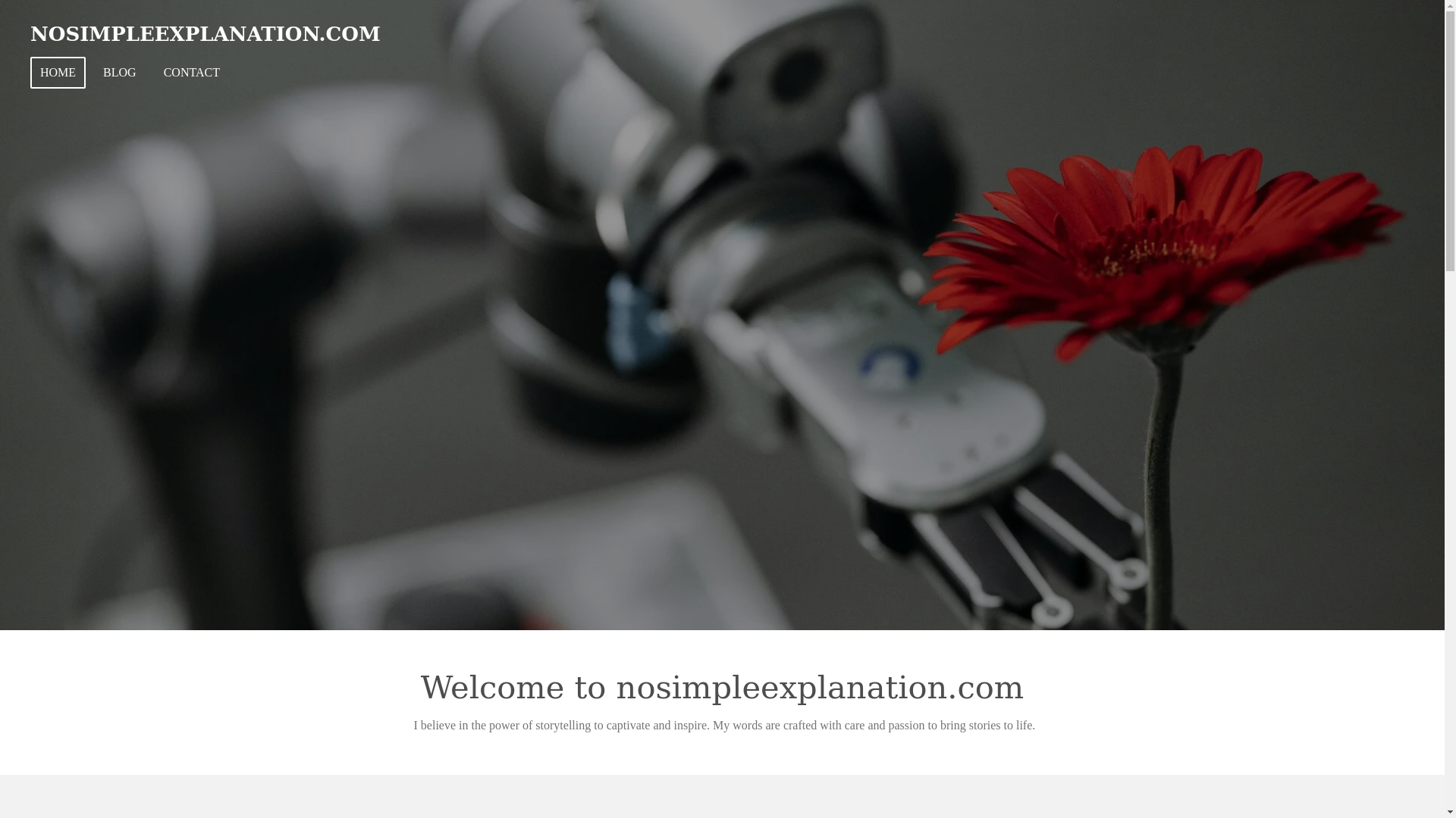 website screenshot of https://nosimpleexplanation.com/