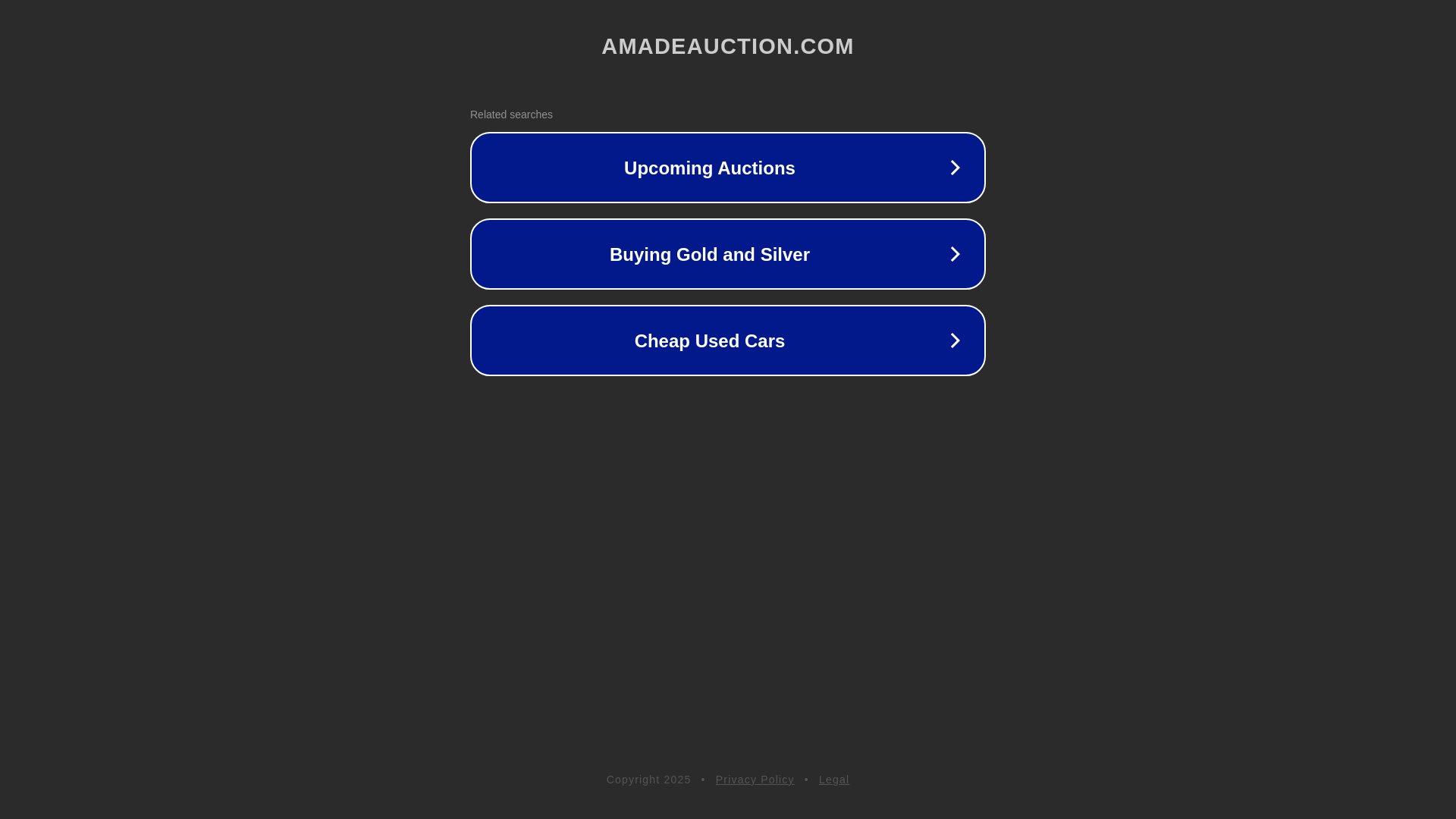website screenshot of https://amadeauction.com/