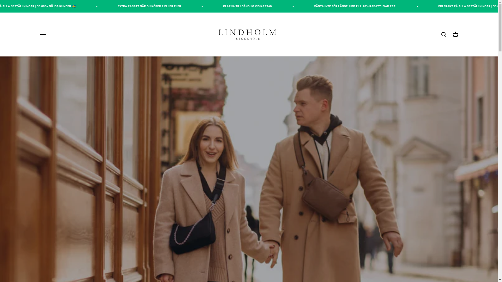 website screenshot of https://lindholm-stockholm.com/