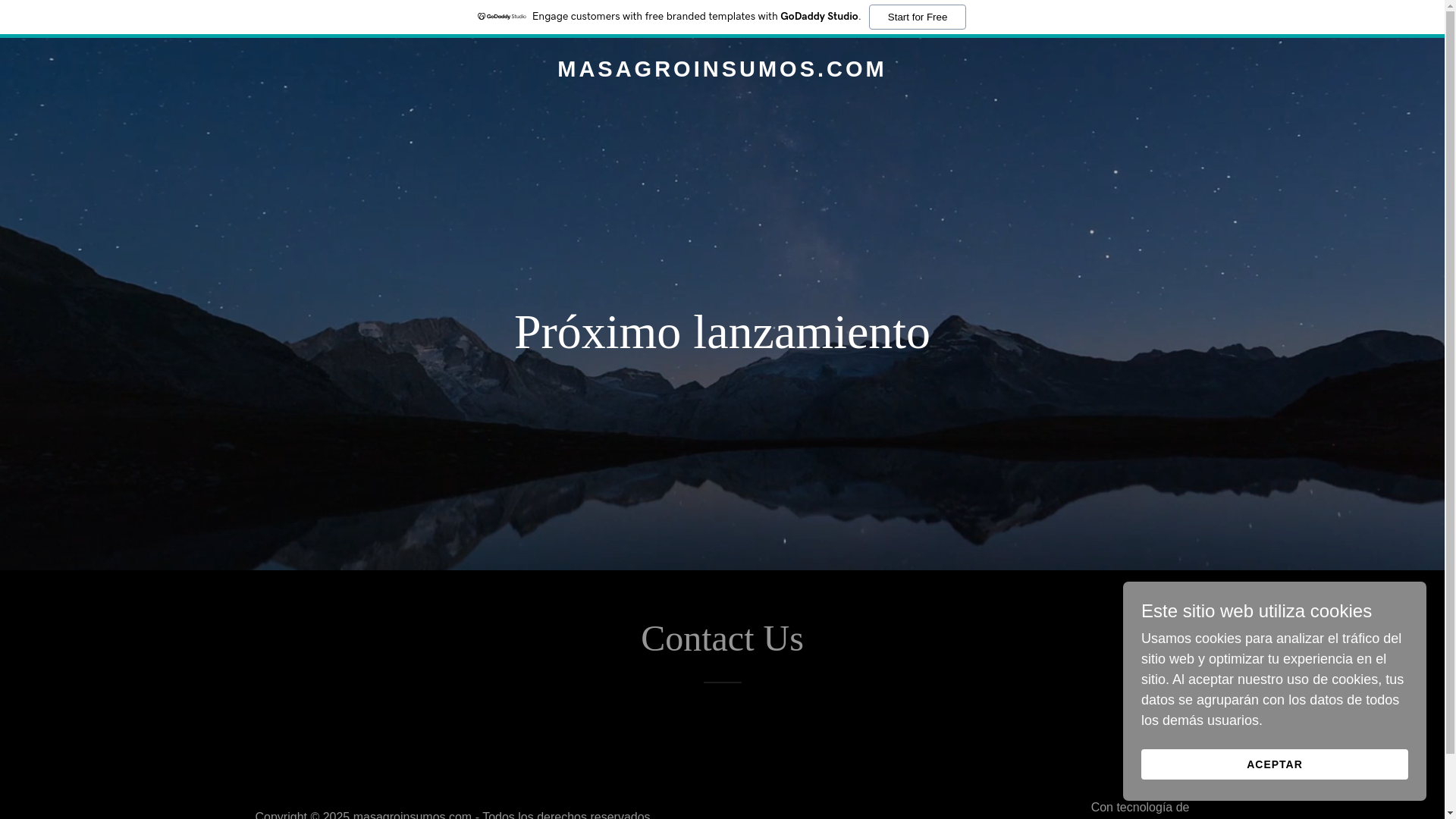 website screenshot of https://masagroinsumos.com/