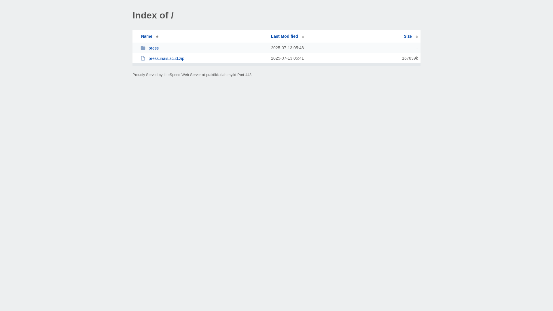 website screenshot of https://praktikkuliah.my.id/
