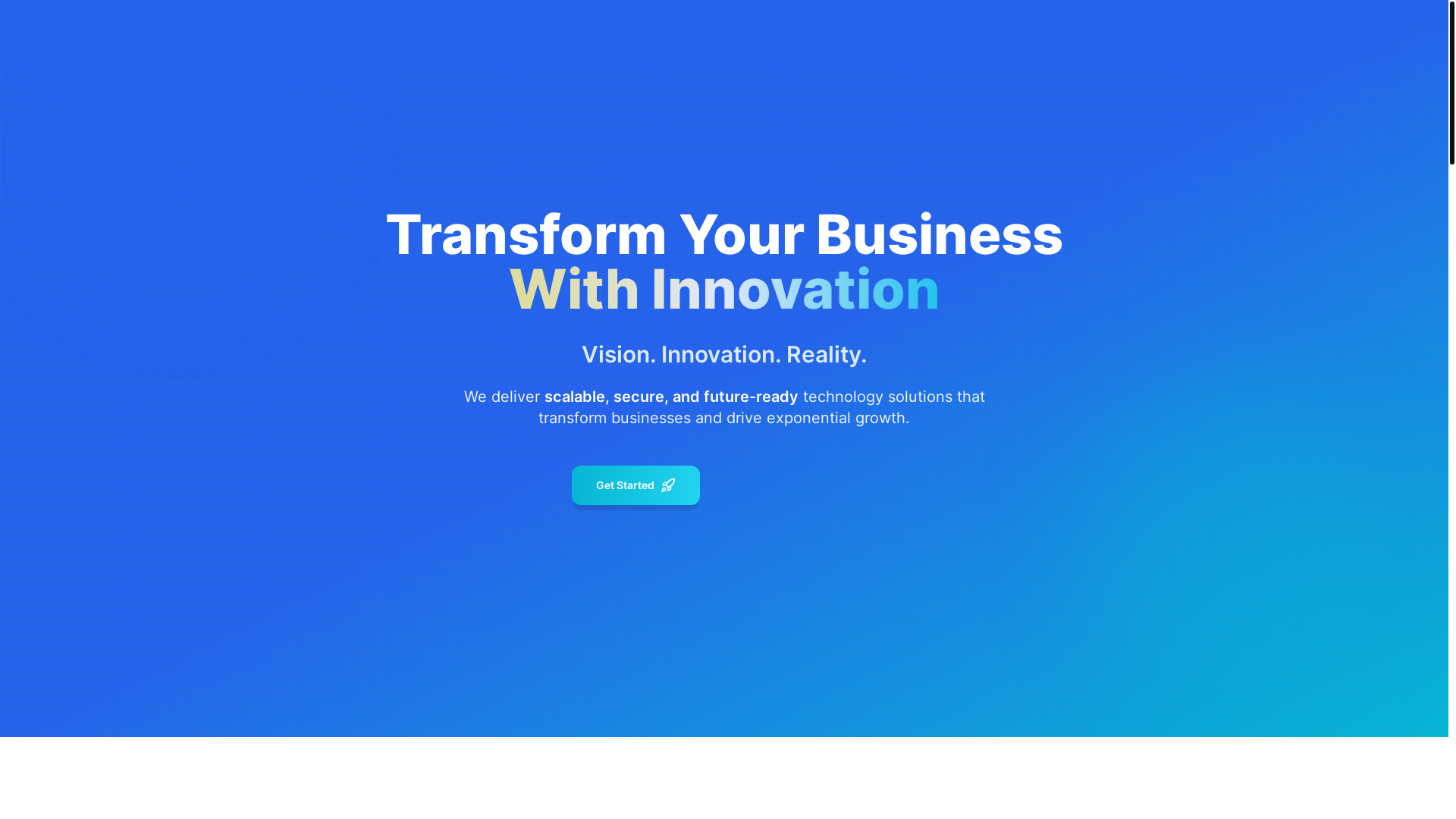 website screenshot of https://visionictech.com/
