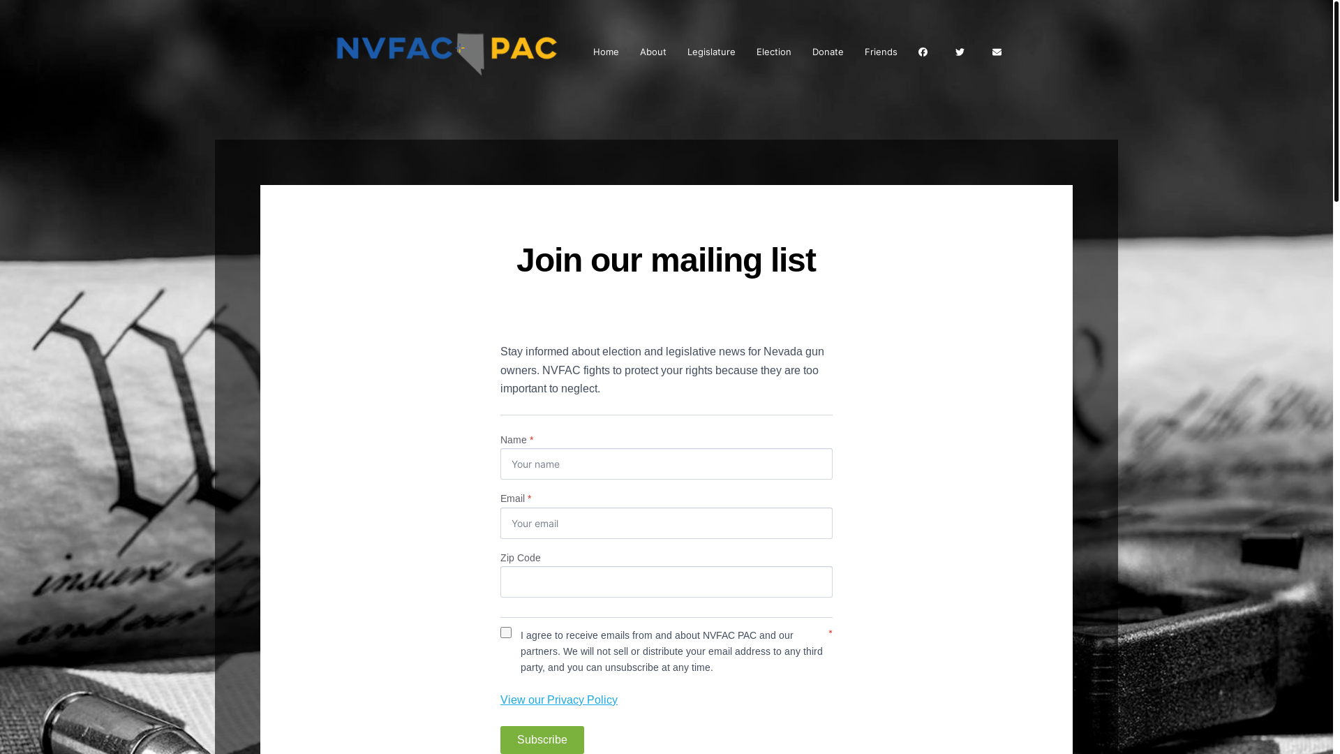 website screenshot of https://nvfacraffle.org/