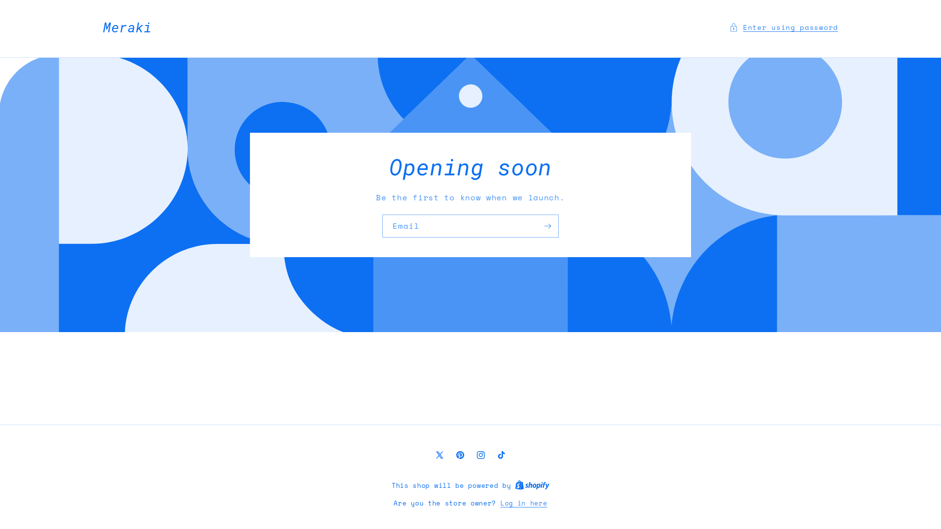 website screenshot of https://meraki999.com/