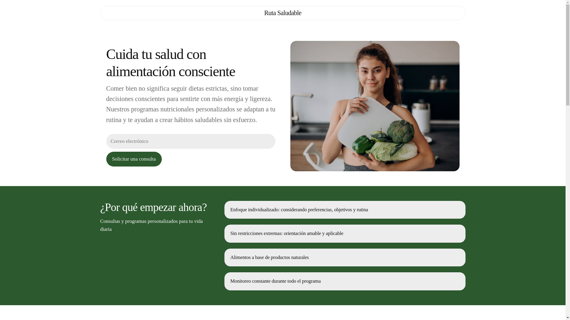 website screenshot of https://rutasaludableetc.info/