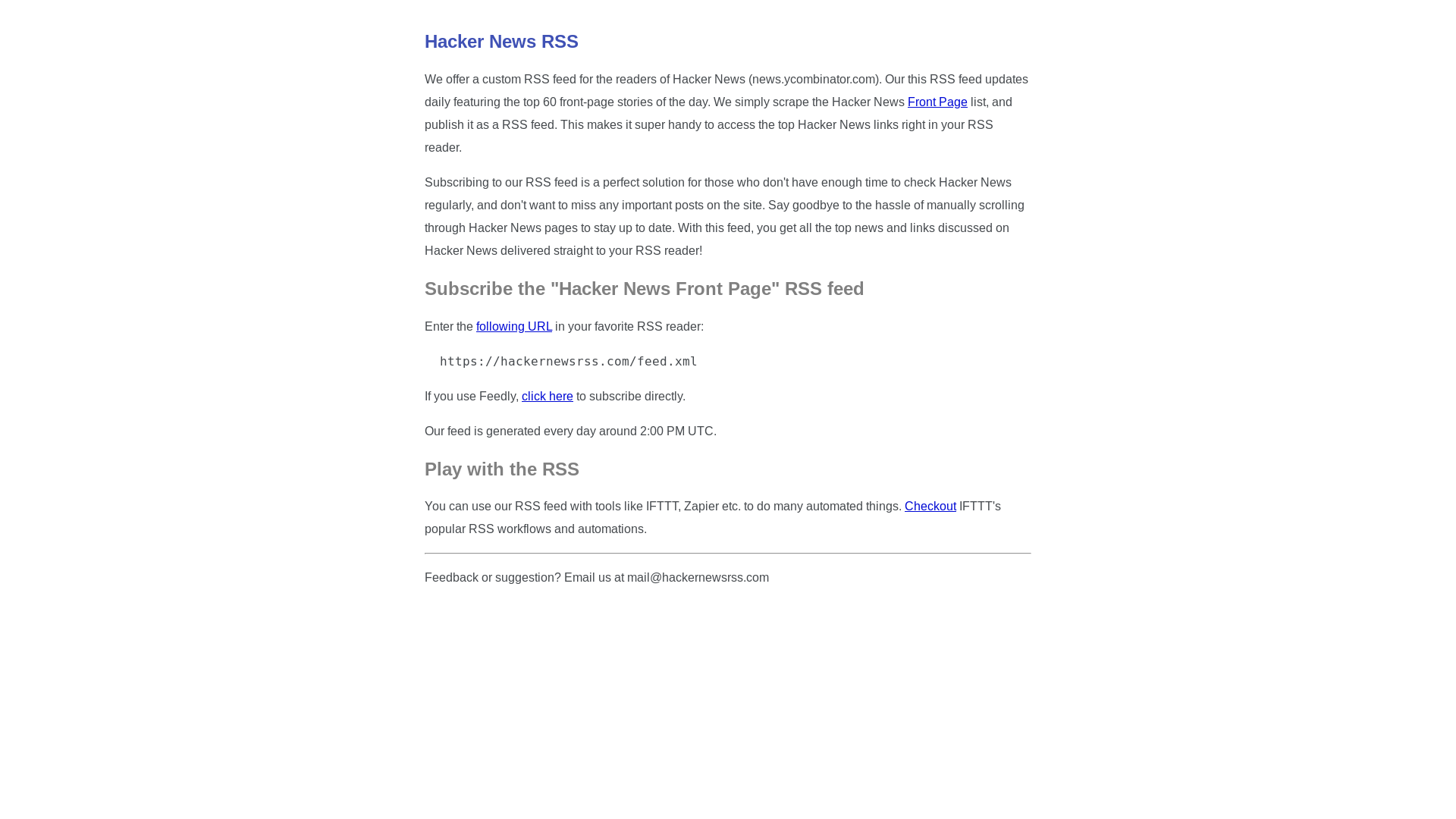 website screenshot of https://hackernewsrss.pages.dev/
