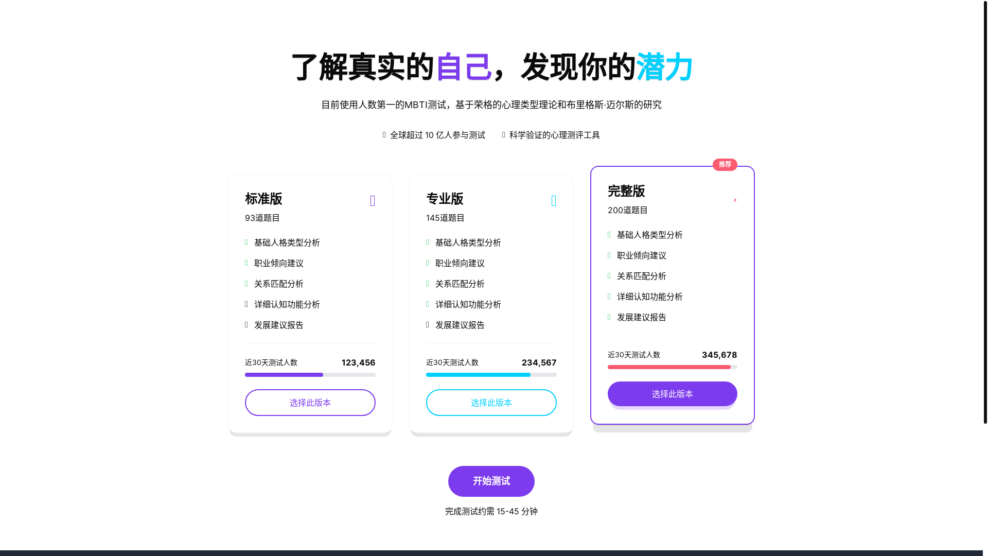 website screenshot of https://mbti-shuangyu.pages.dev/