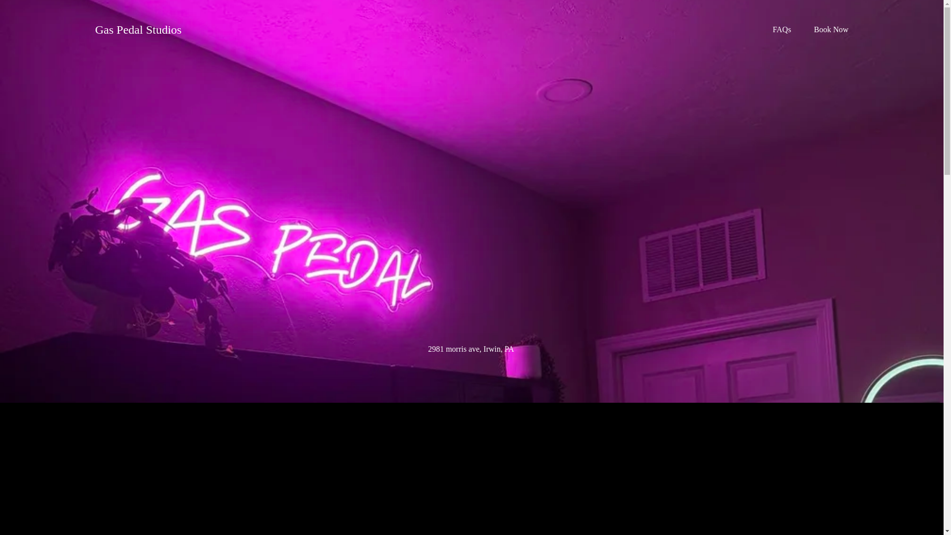 website screenshot of https://gaspedalstudios.com/