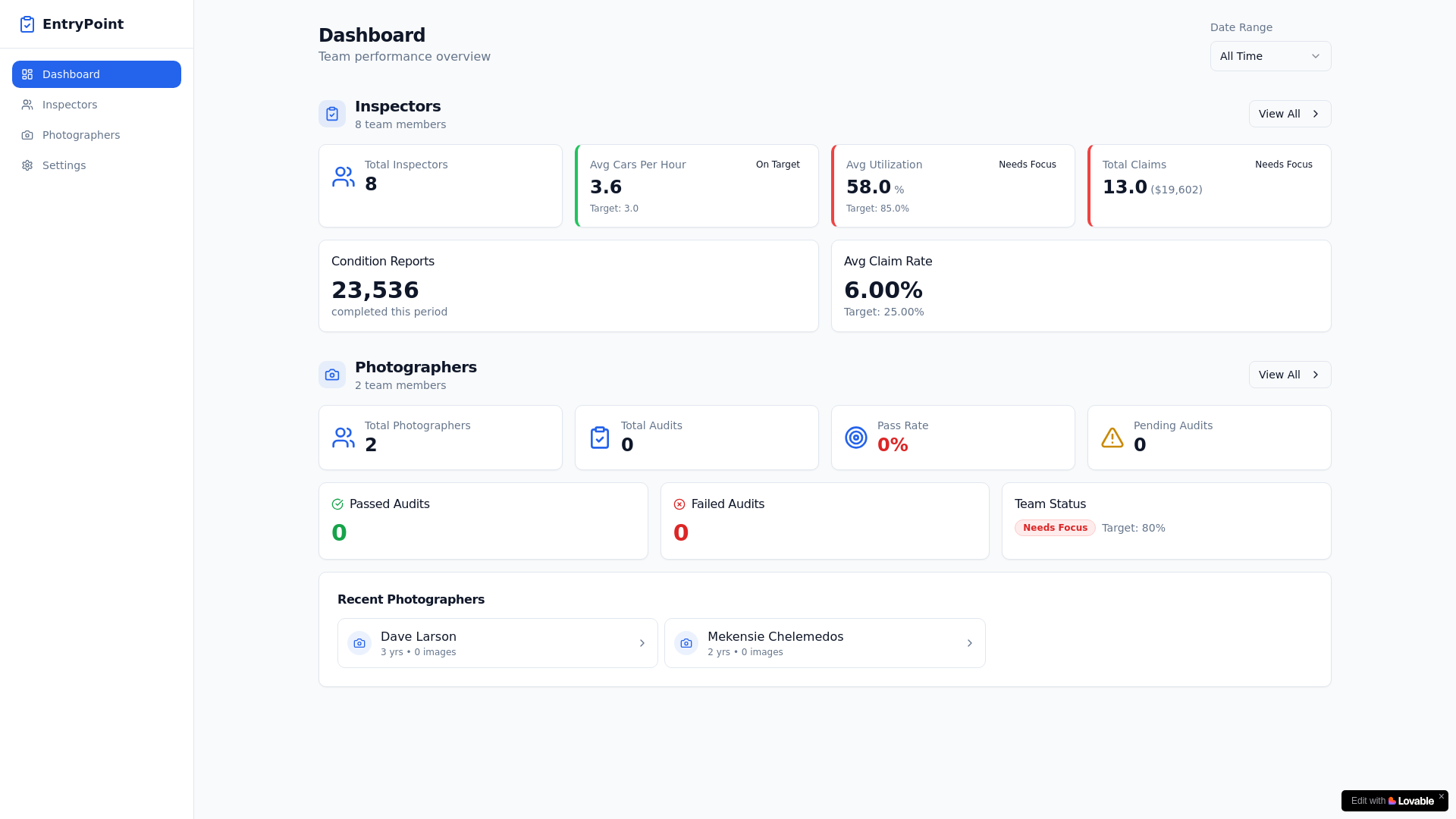 website screenshot of https://vehicleentryhub.com/