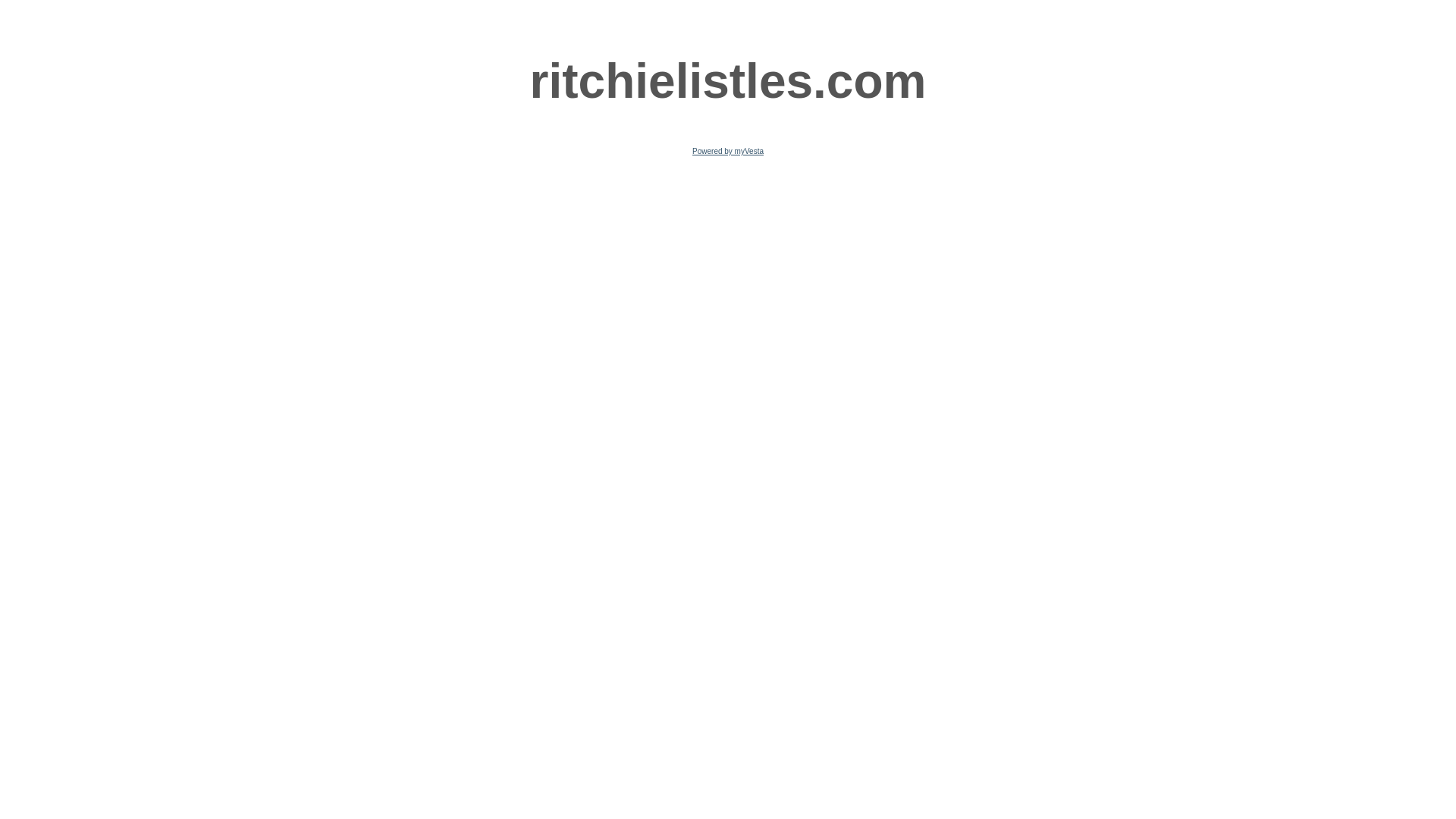 website screenshot of https://ritchielistles.com/