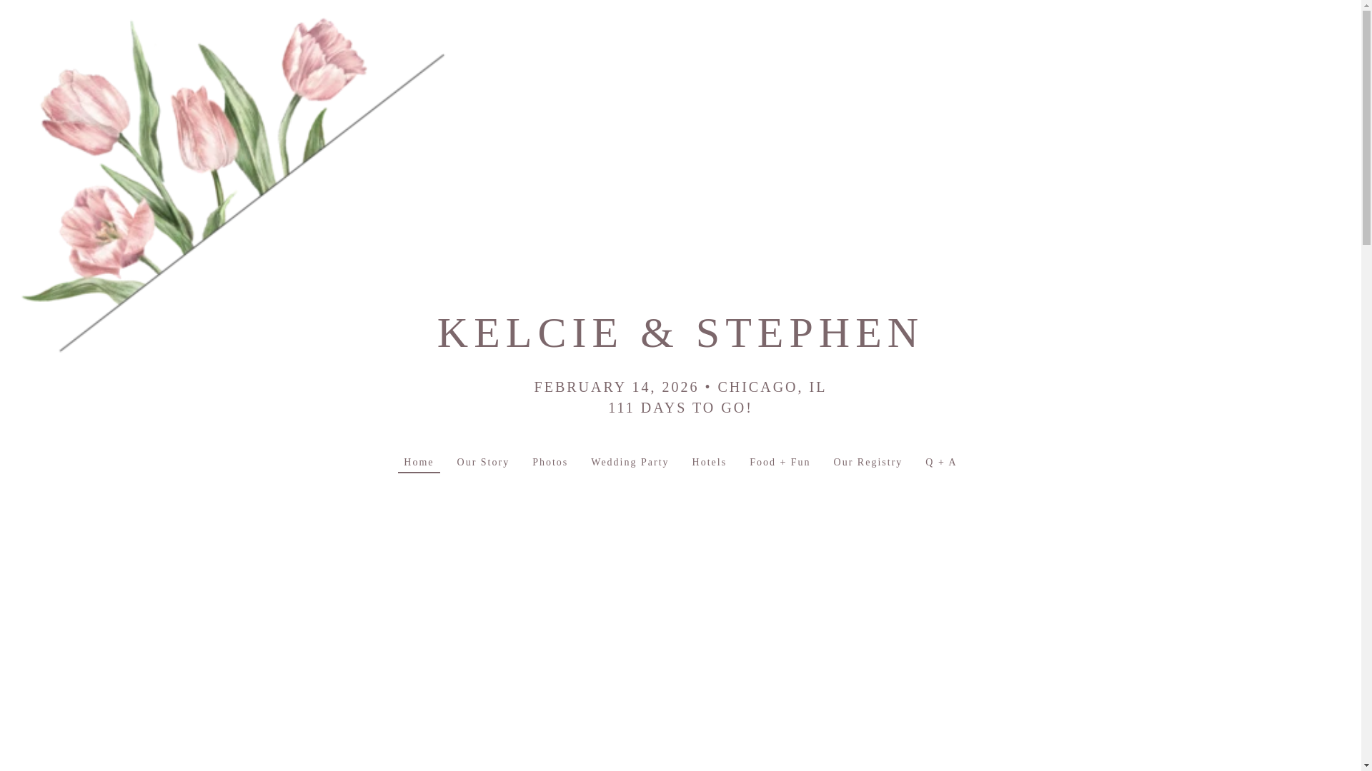 website screenshot of https://kelcieandstephen.com/