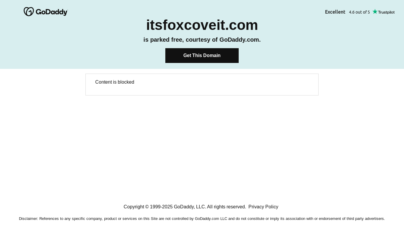 website screenshot of https://itsfoxcoveit.com/