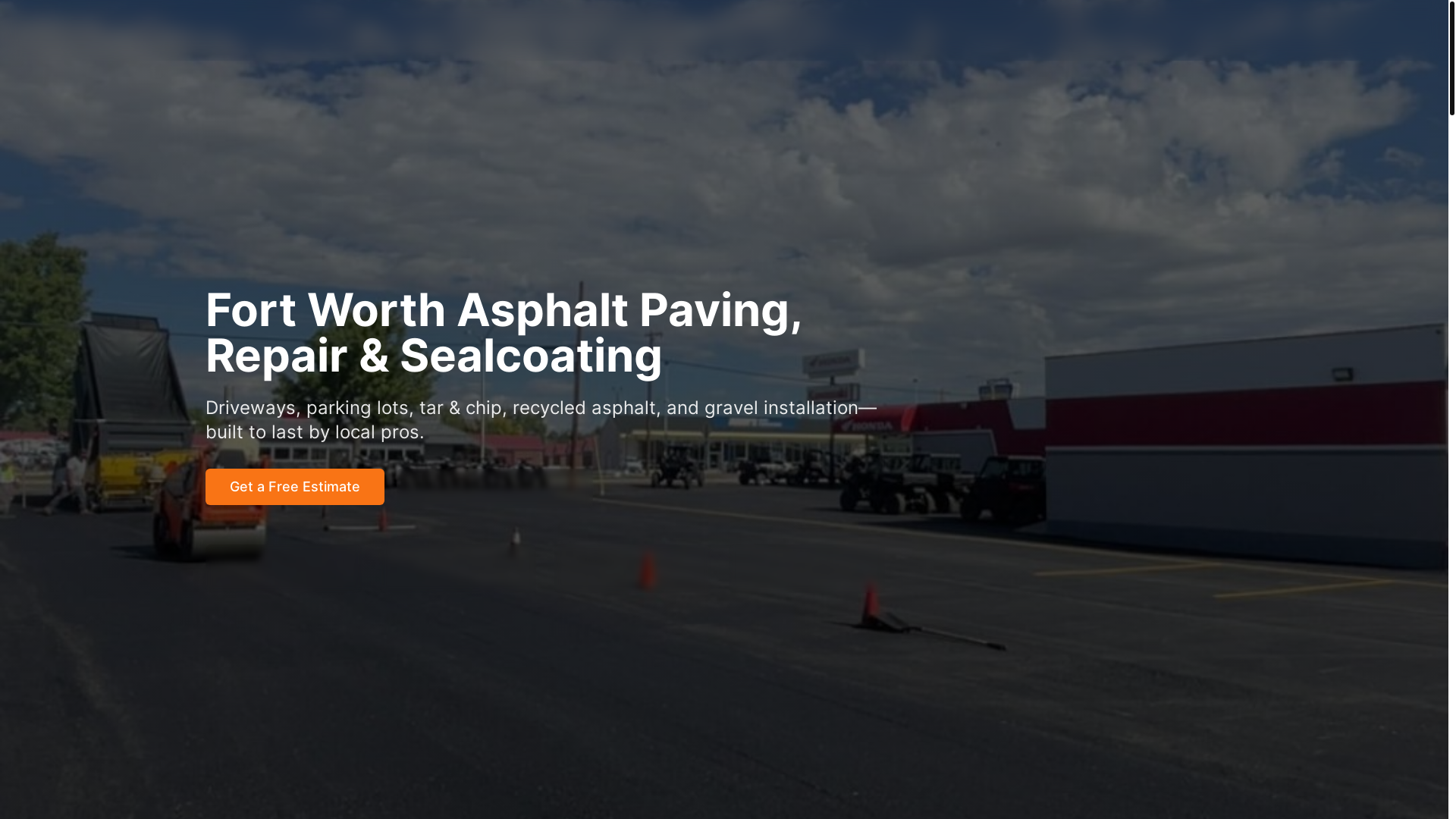 website screenshot of https://longhorn-asphalt.com/