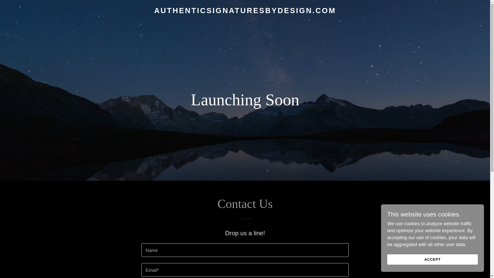 website screenshot of https://authenticsignaturesbydesign.com/