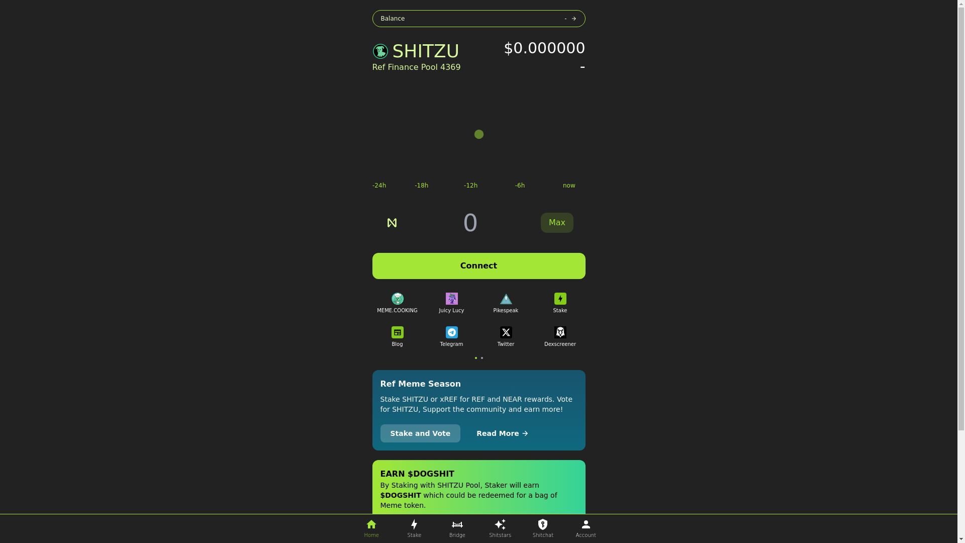 website screenshot of https://meme-cooking-testnet.pages.dev/