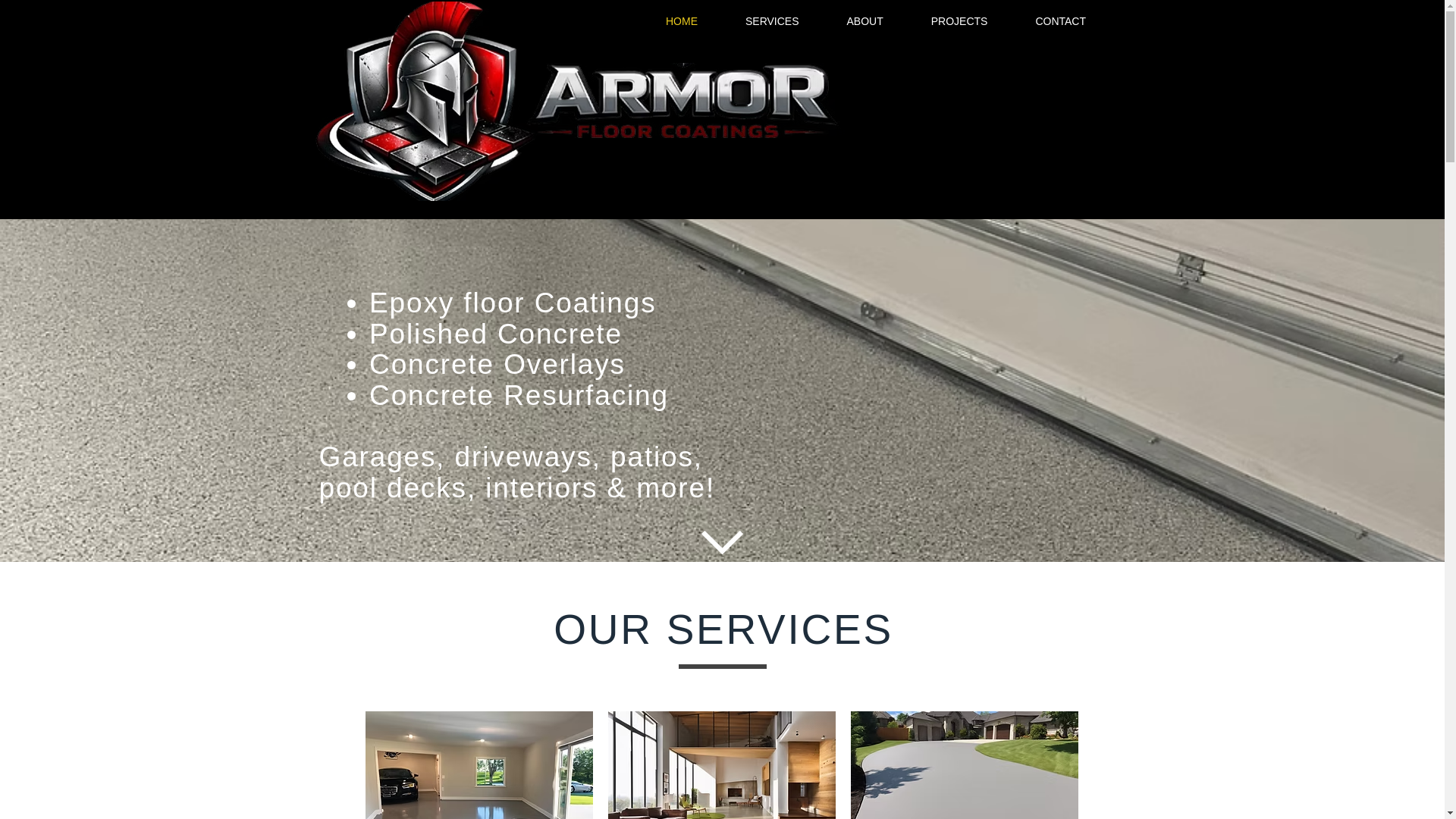 website screenshot of https://armorfloorcoatingsfl.com/