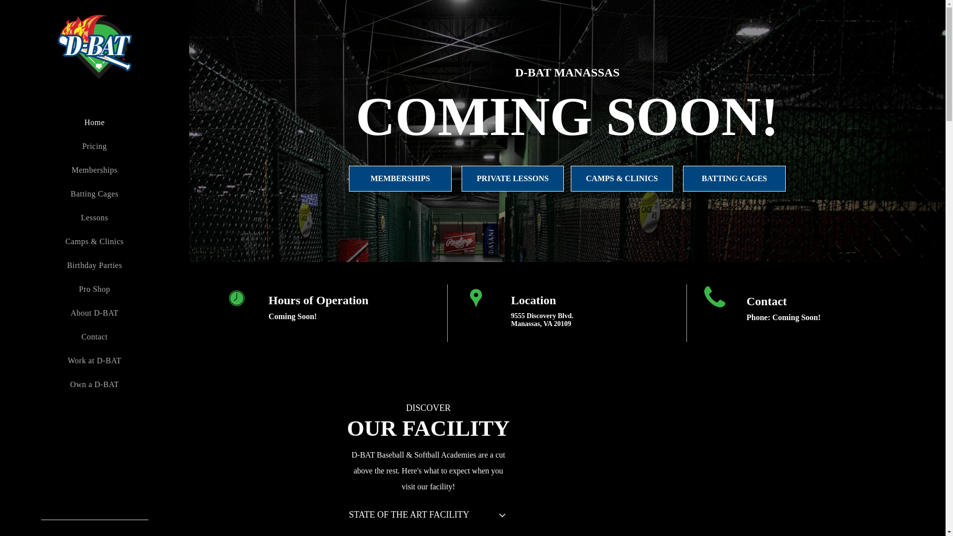 website screenshot of https://dbatmanassas.com/