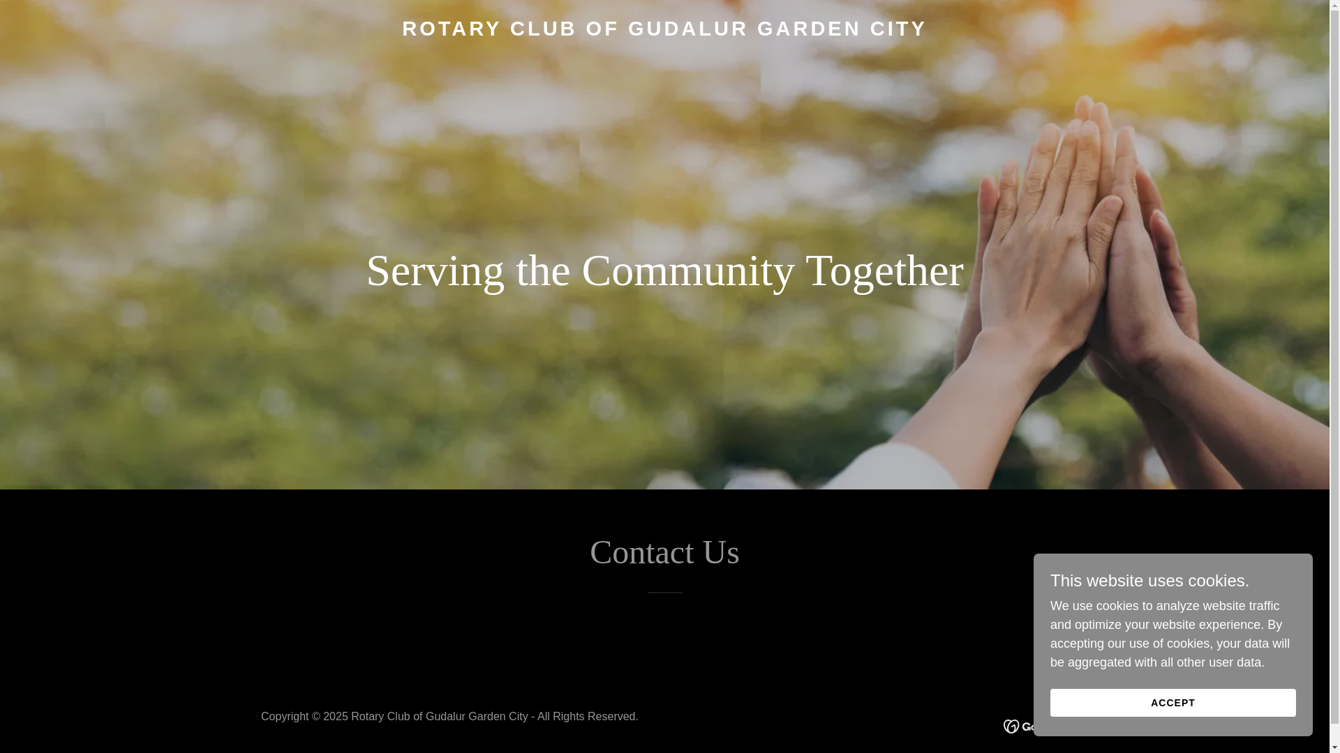 website screenshot of https://rotaryofgudalurgardencity.in/