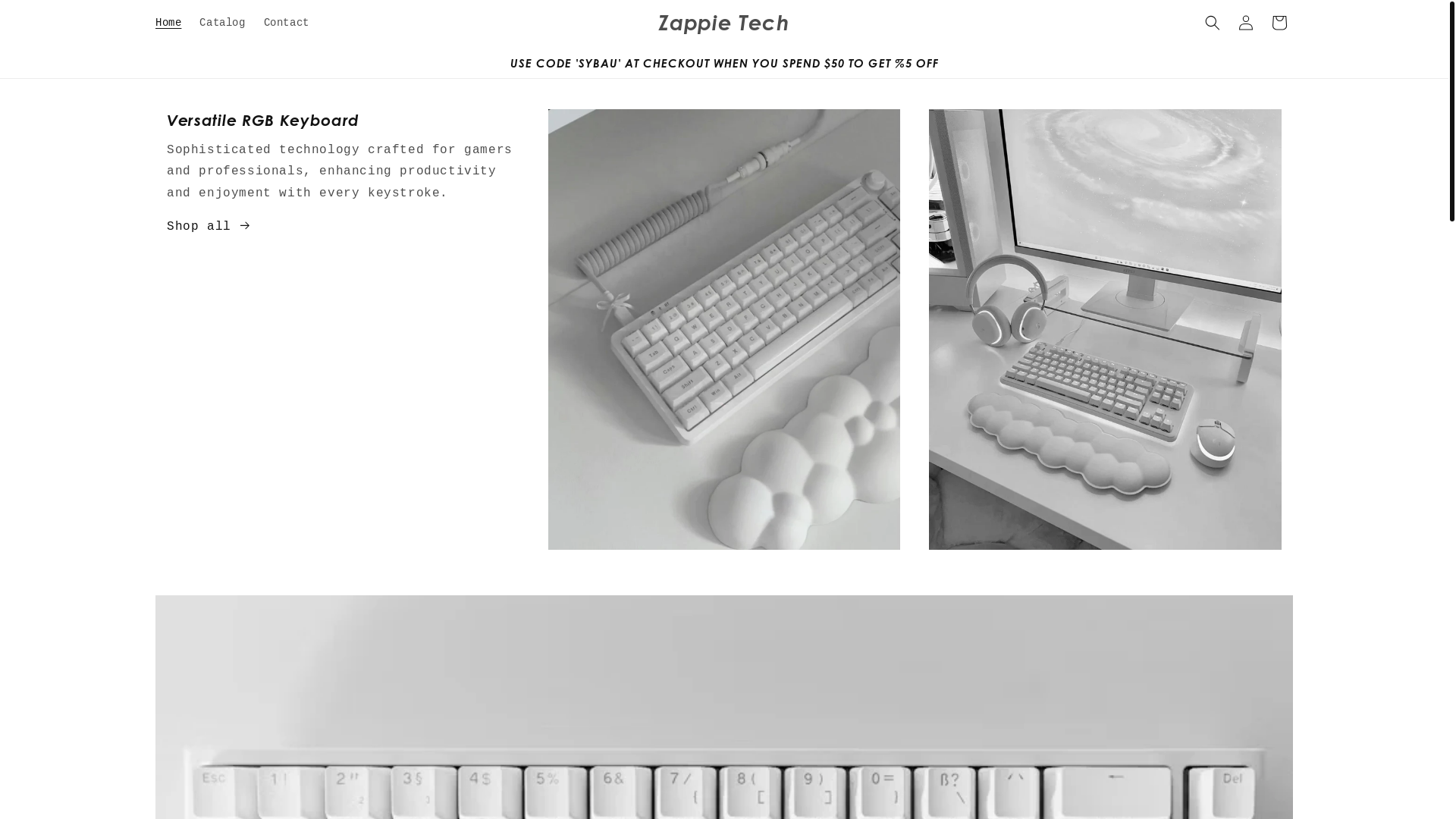 website screenshot of https://zappietech.com/