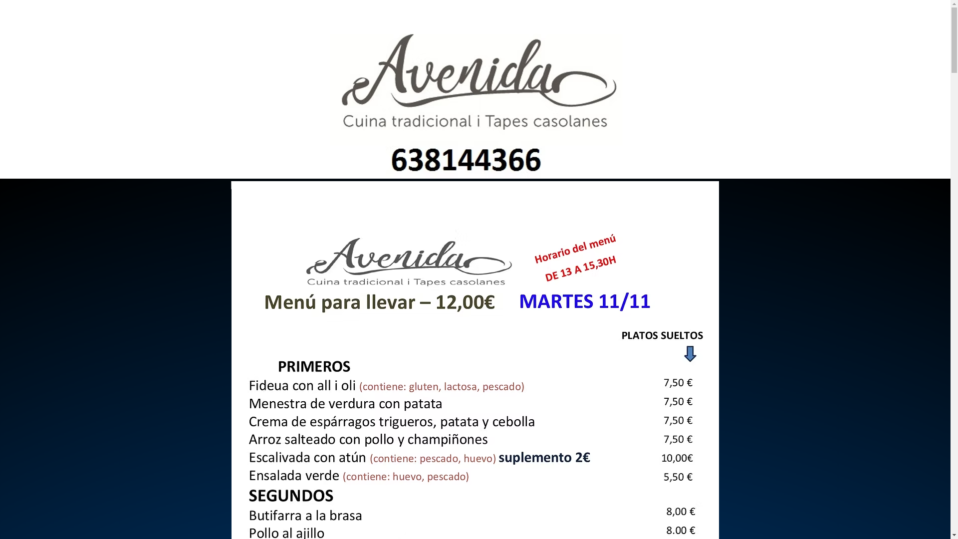 website screenshot of https://avenida-castellar.com/
