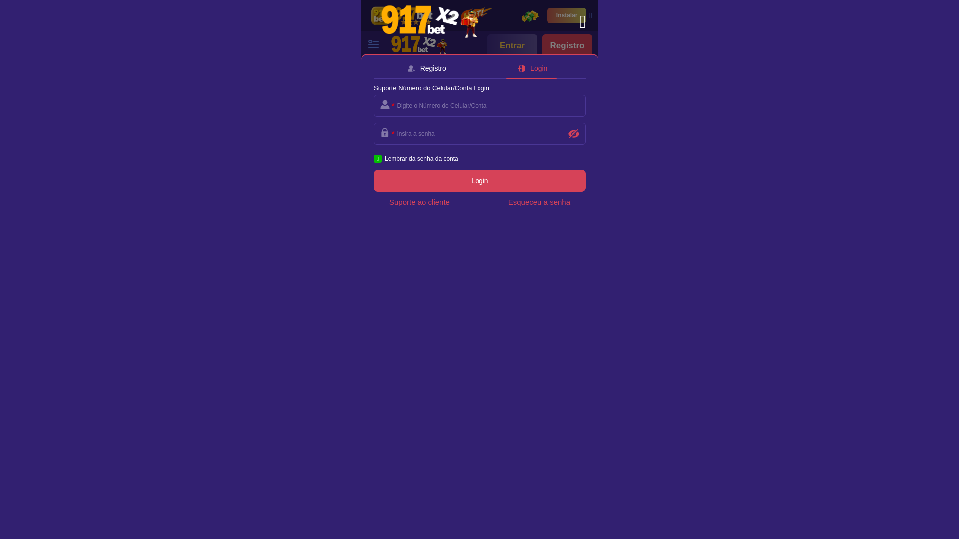 website screenshot of https://917bet.mom/