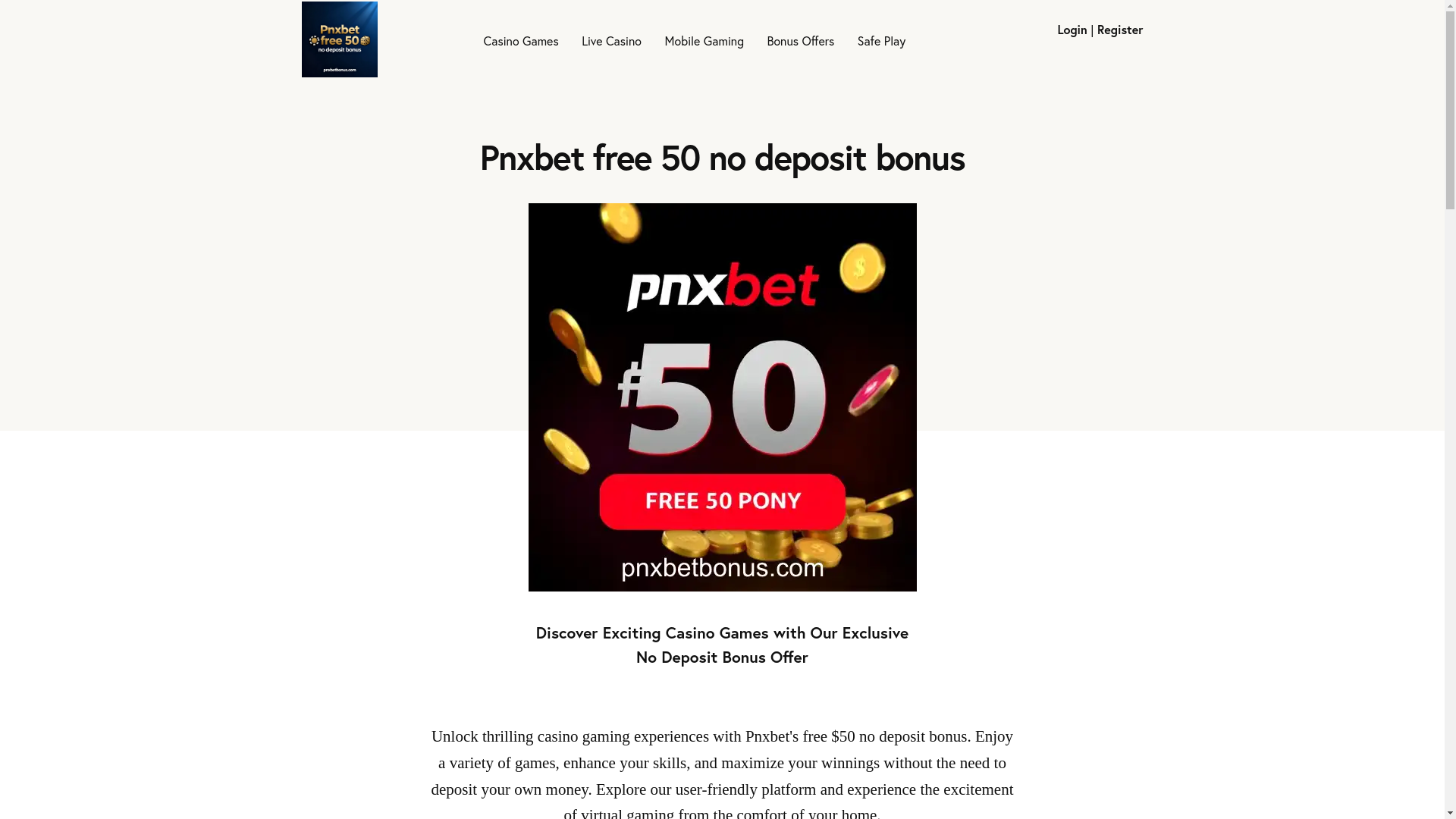 website screenshot of https://pnxbetbonus.com/