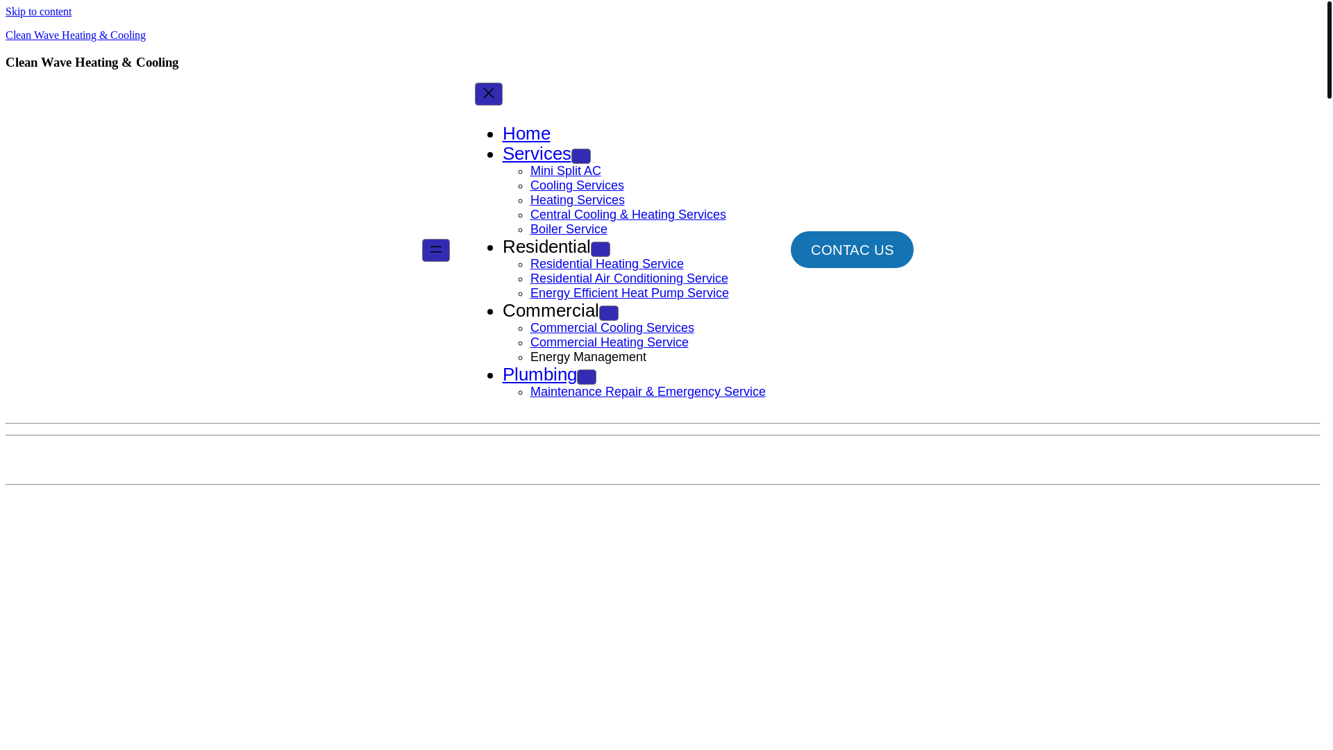 website screenshot of https://cleanwaveheatingandcoolingh.com/