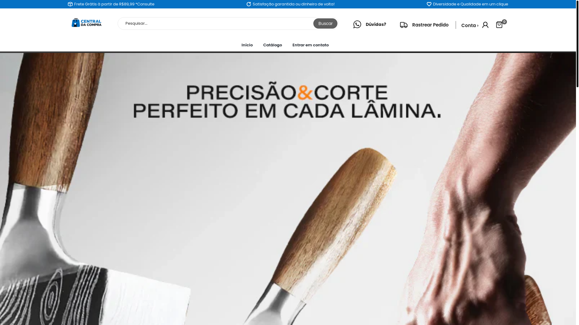 website screenshot of https://centraldacompraa.shop/