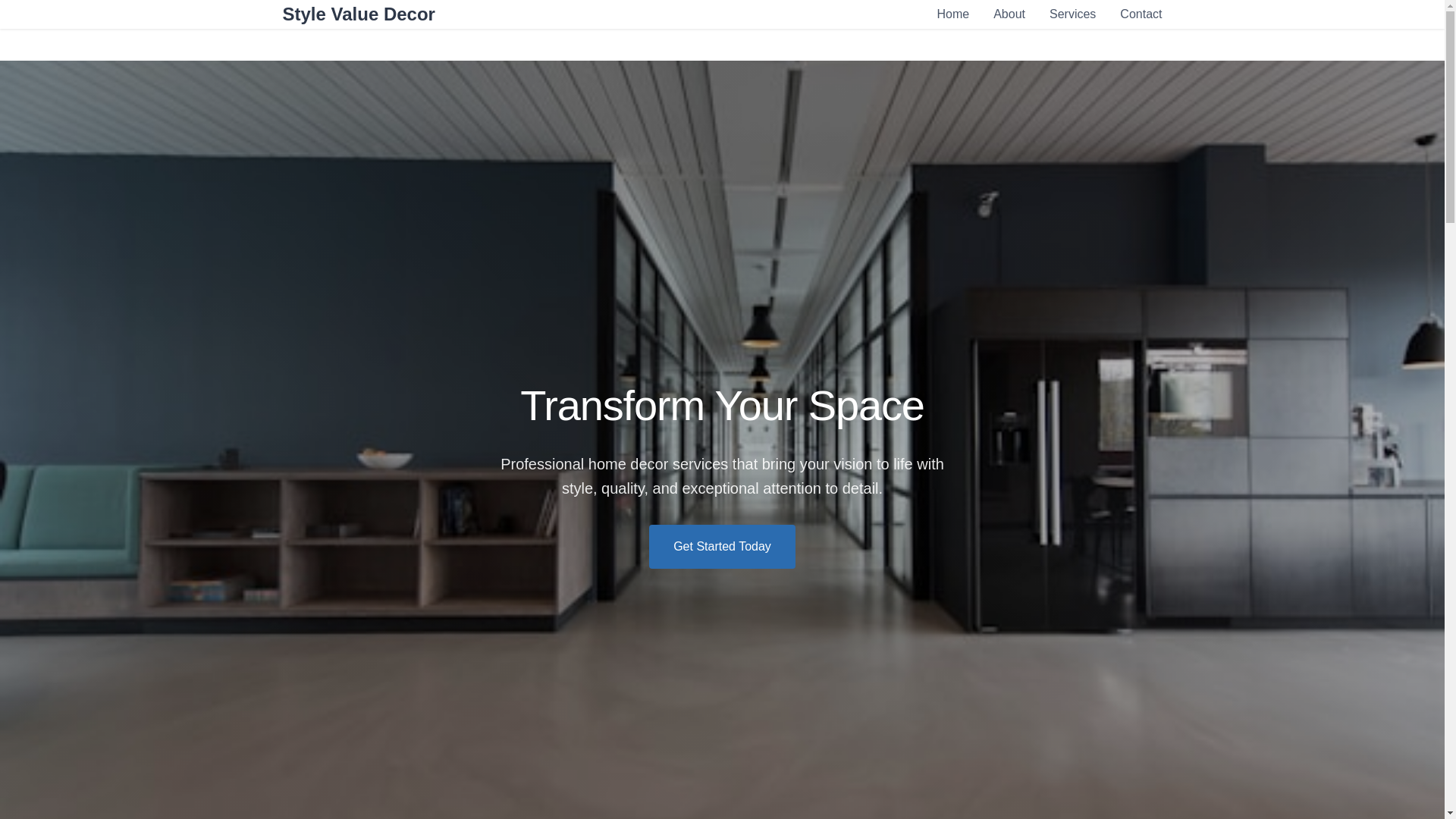 website screenshot of https://stylevaluedecor.sbs/