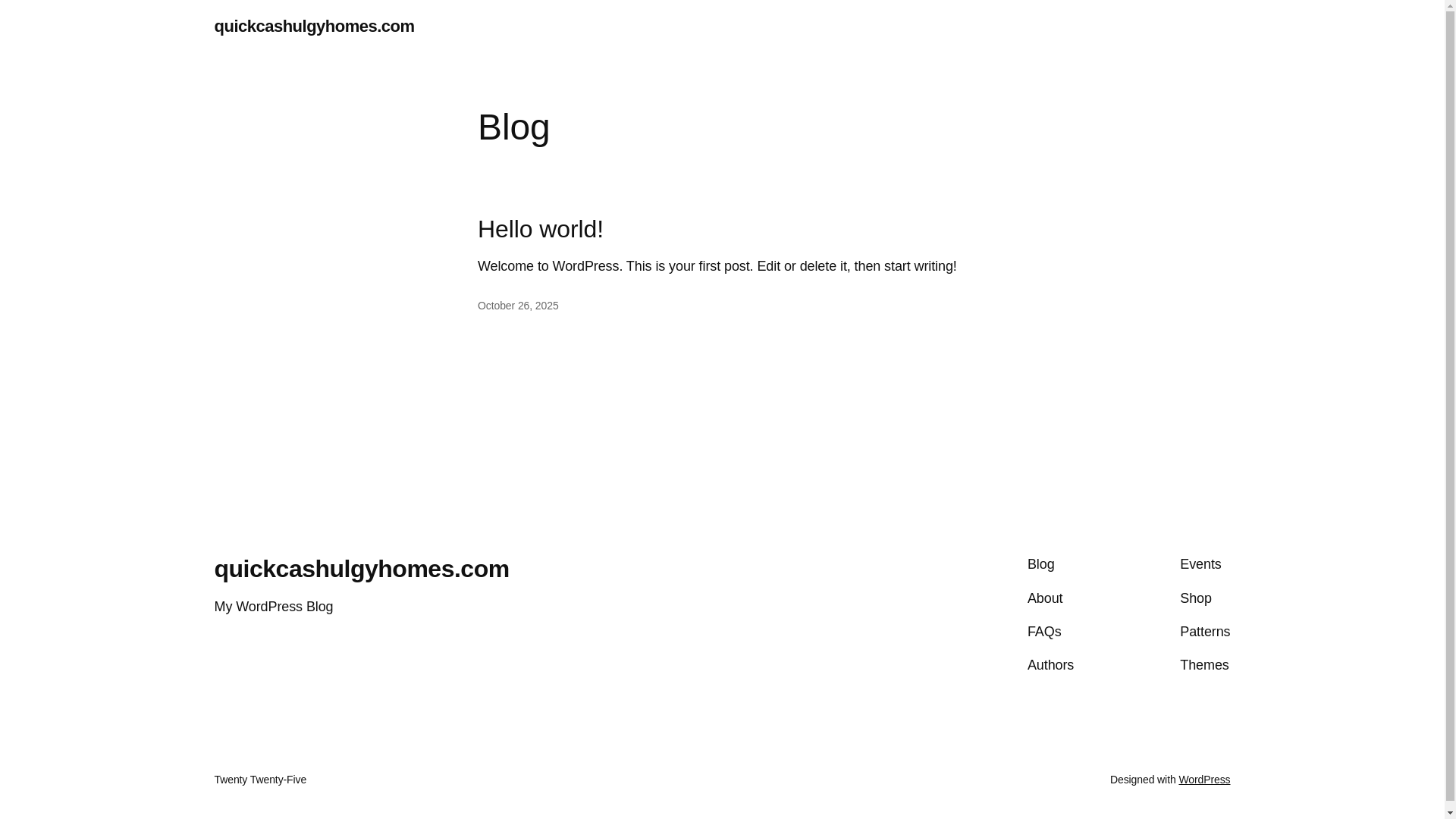 website screenshot of https://quickcashuglyhomes.com/