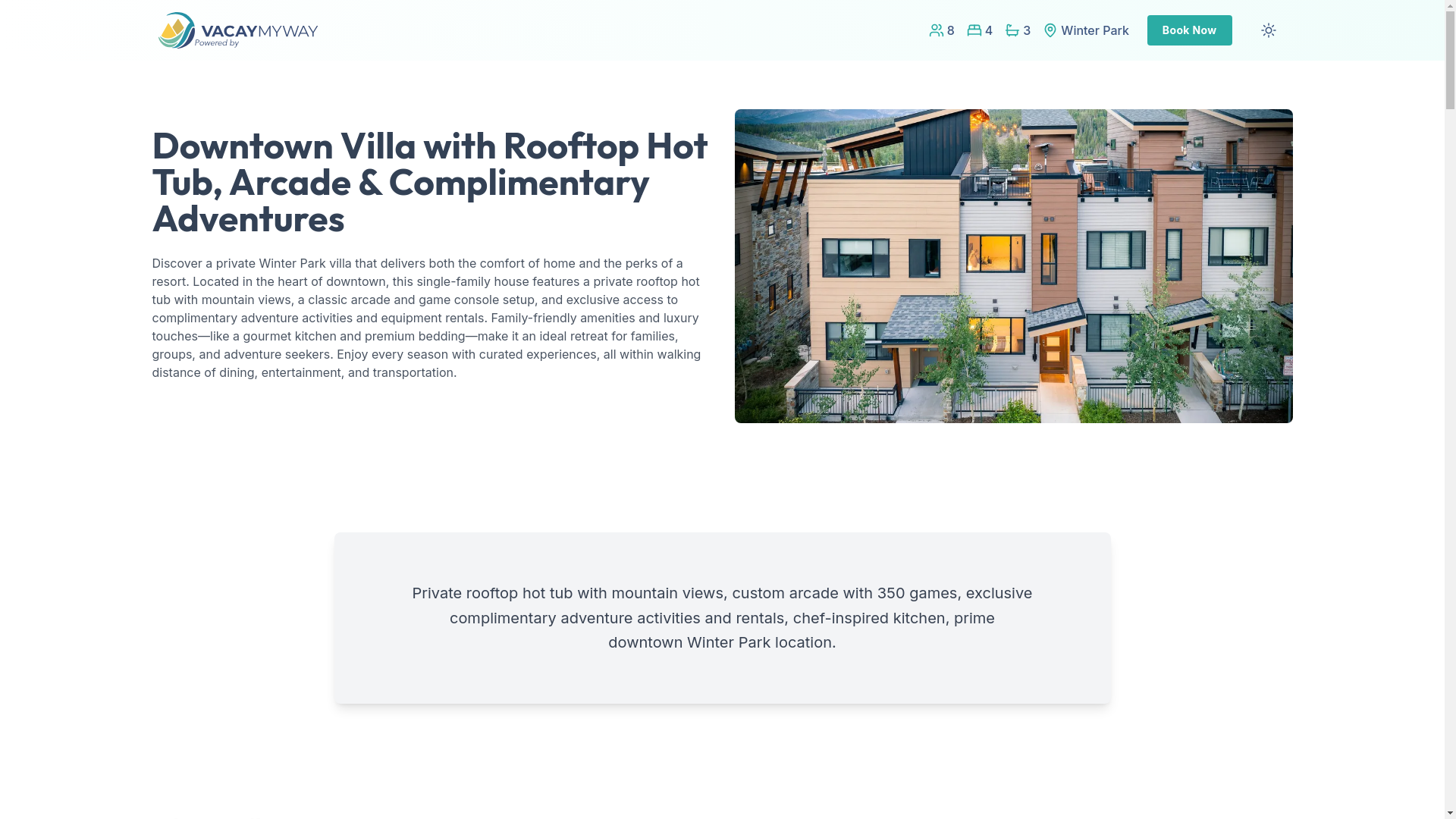 website screenshot of https://tranquildowntownwp.house/