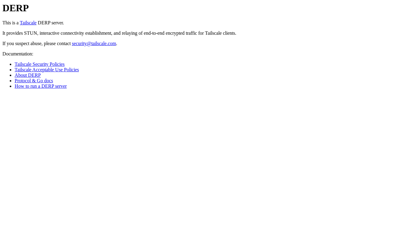 website screenshot of https://derp9f.tailscale.com/