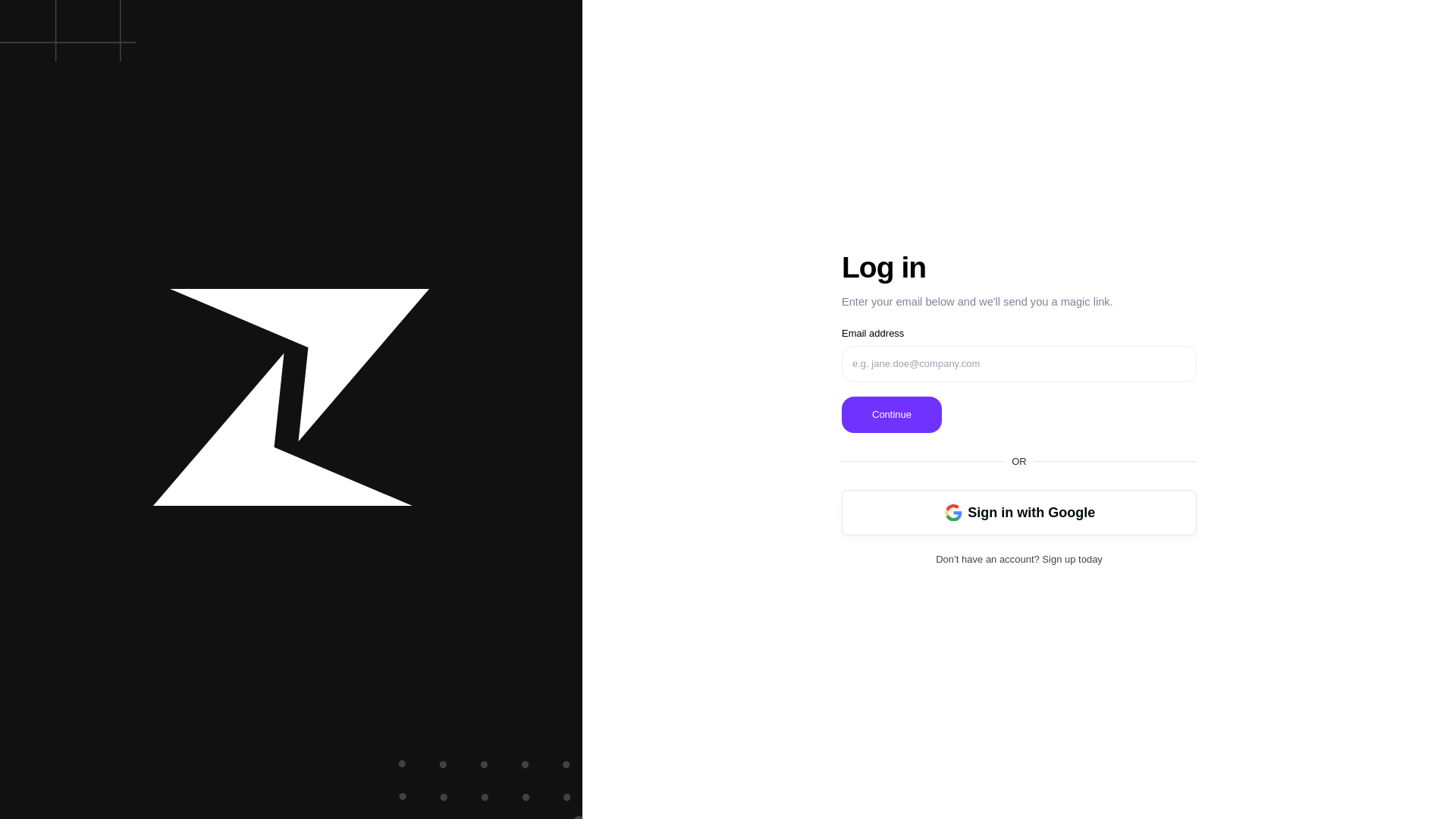 website screenshot of https://dev-zixflow-frontend.pages.dev/
