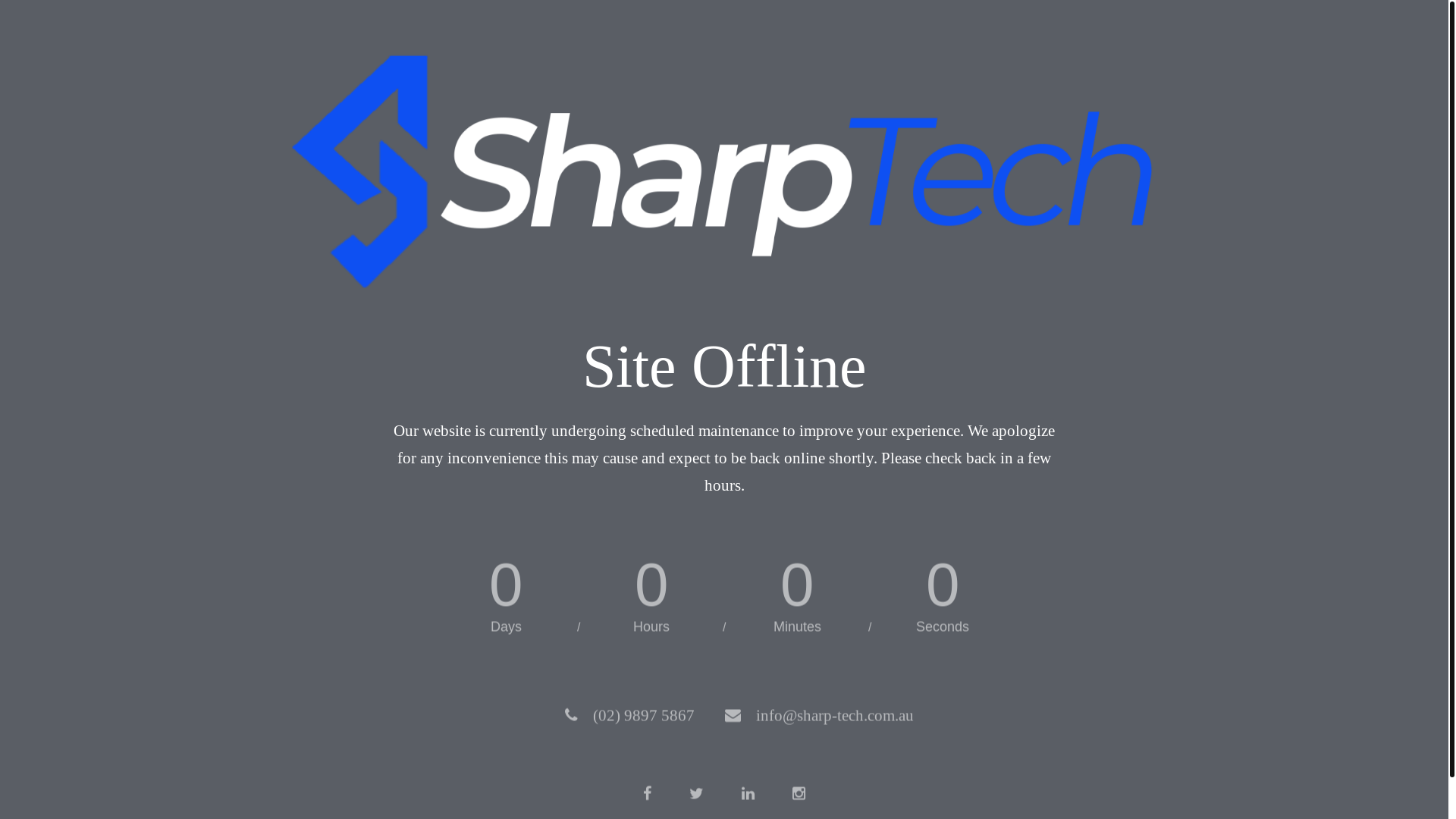 website screenshot of https://sharp-tech.com.au/