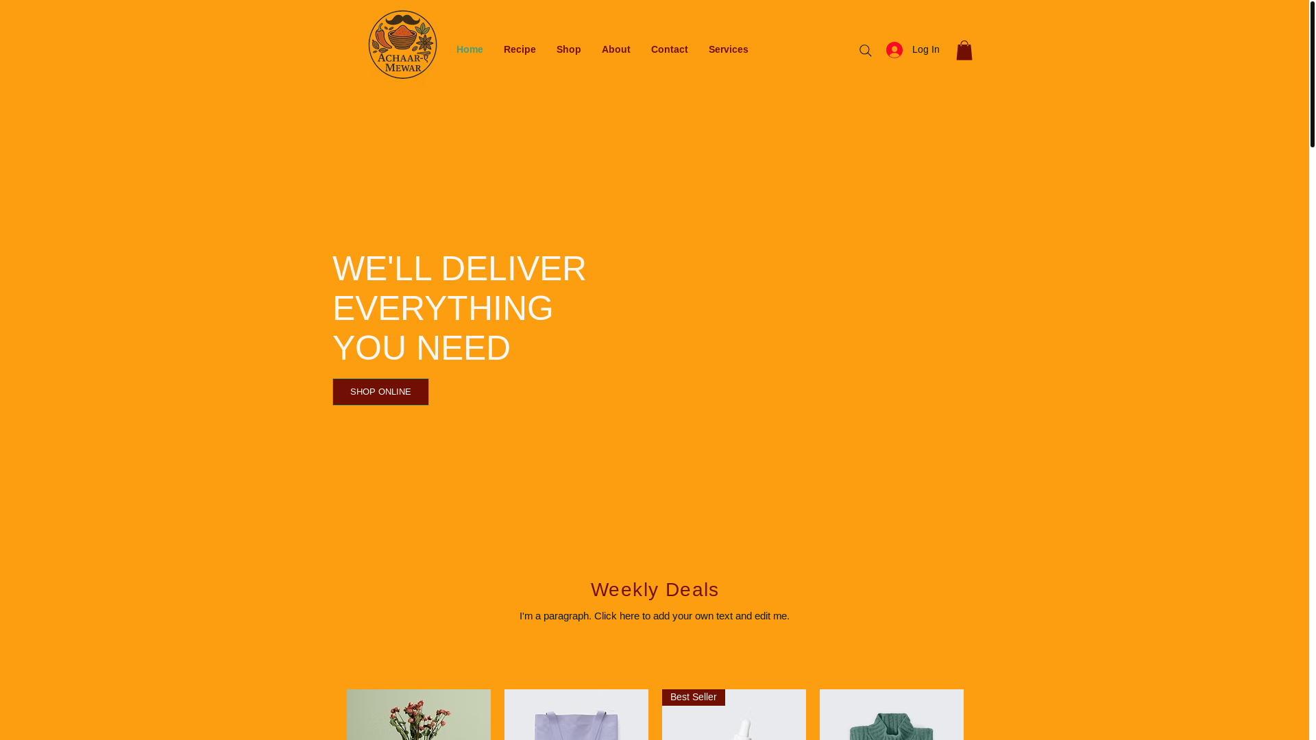website screenshot of https://achaaremewar.com/